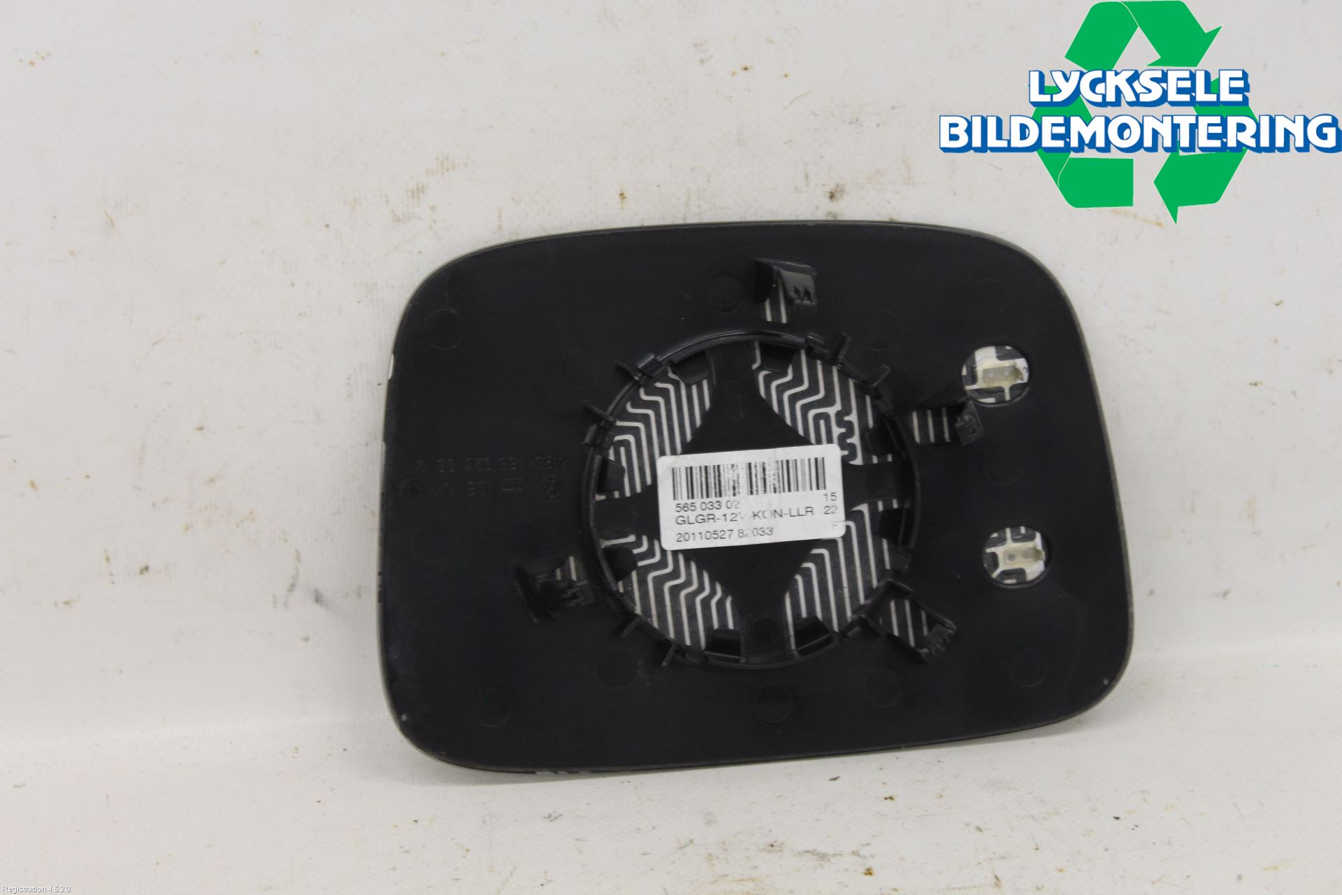 Volkswagen VW CADDY 11-15 Spegelglas Hö