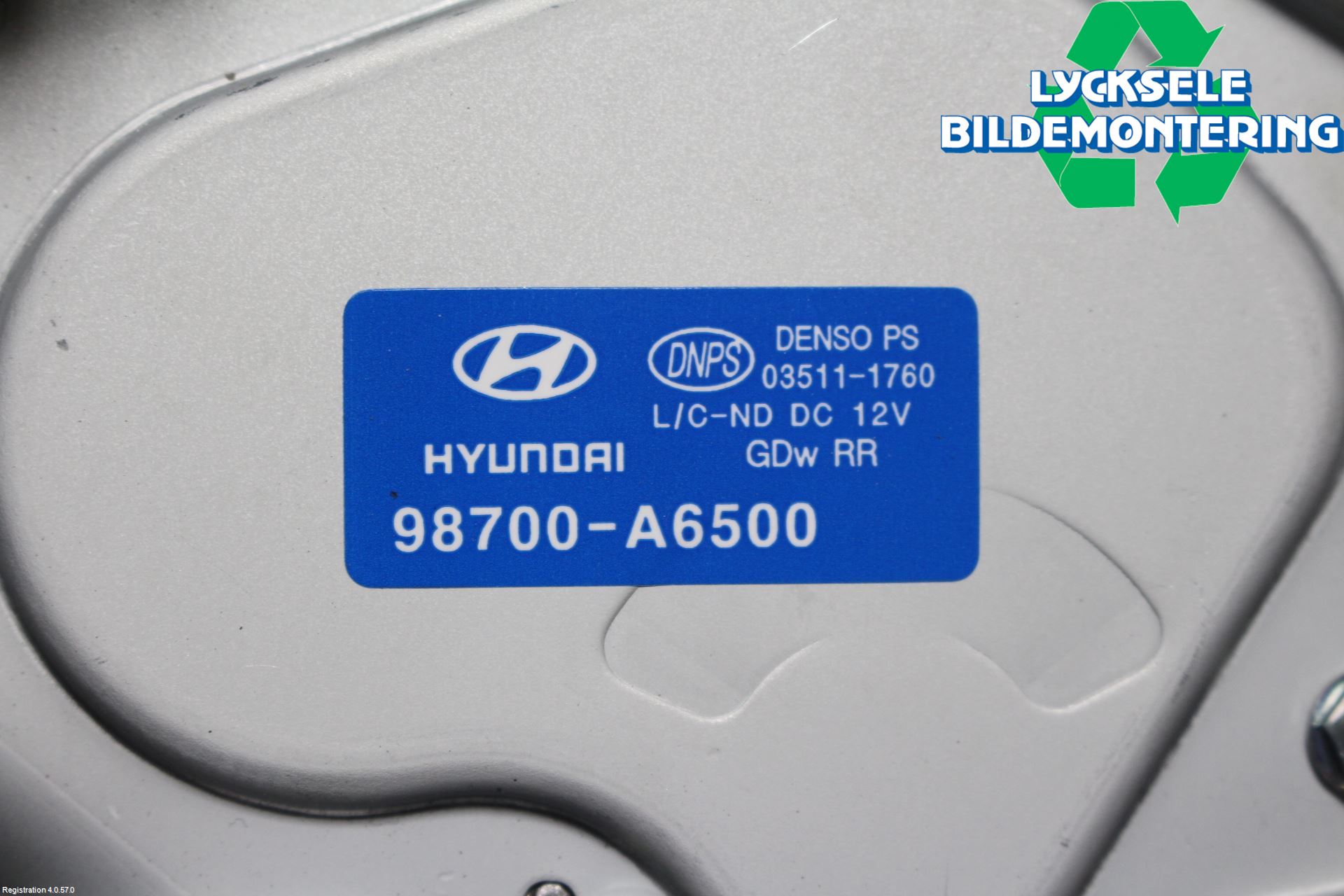 Hyundai i30 GD 13-17 Torkarmotor Baklucka