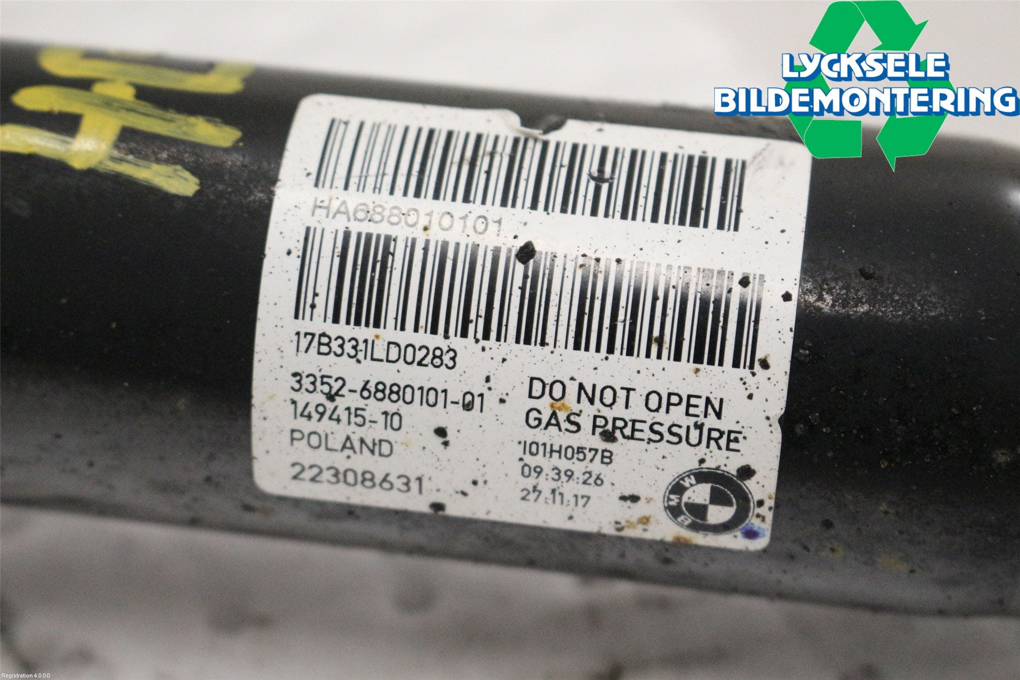 BMW i3 I01 13-22 Fjäderben Bak Höger