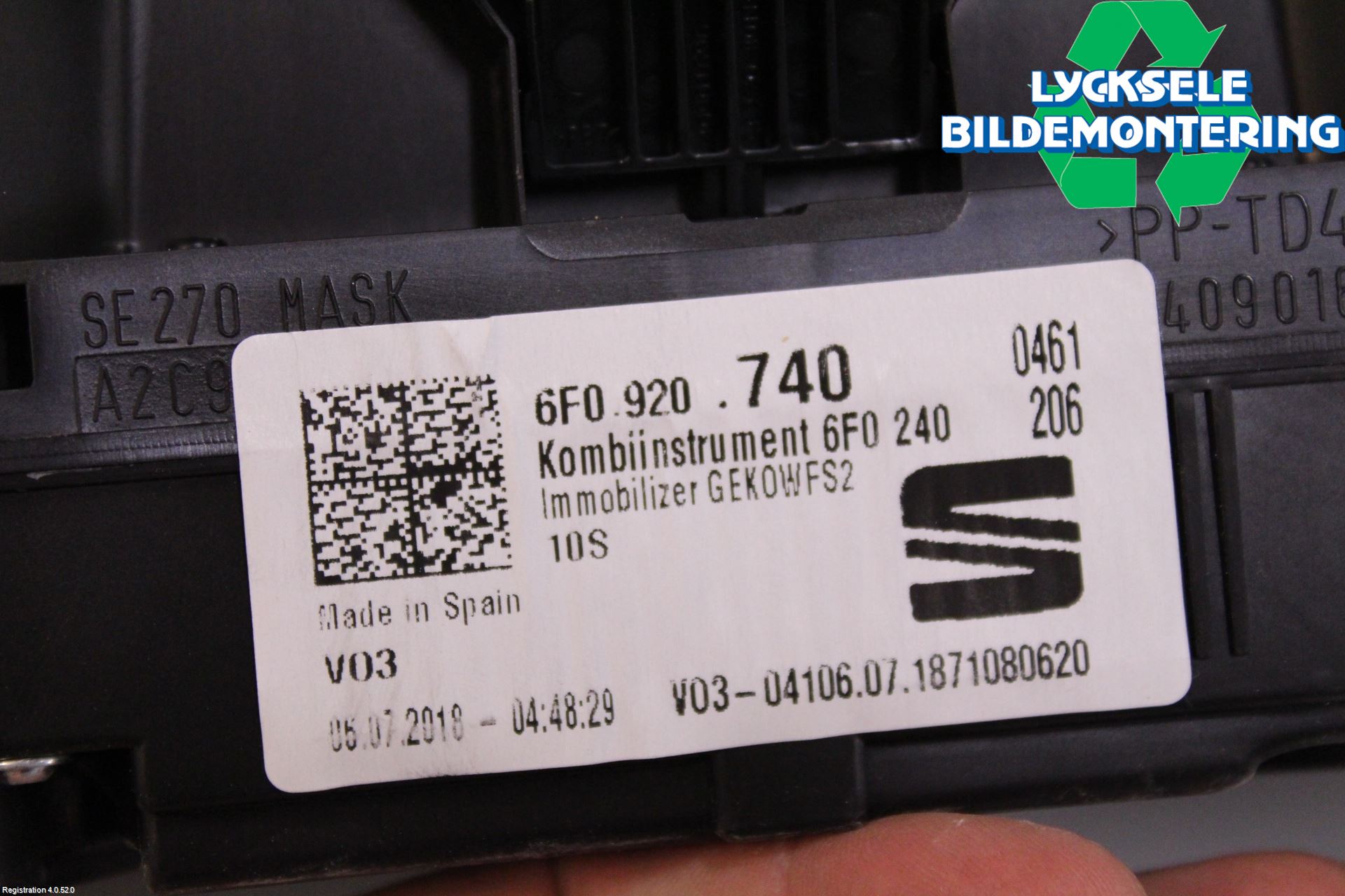 Seat ARONA Instrument Komb