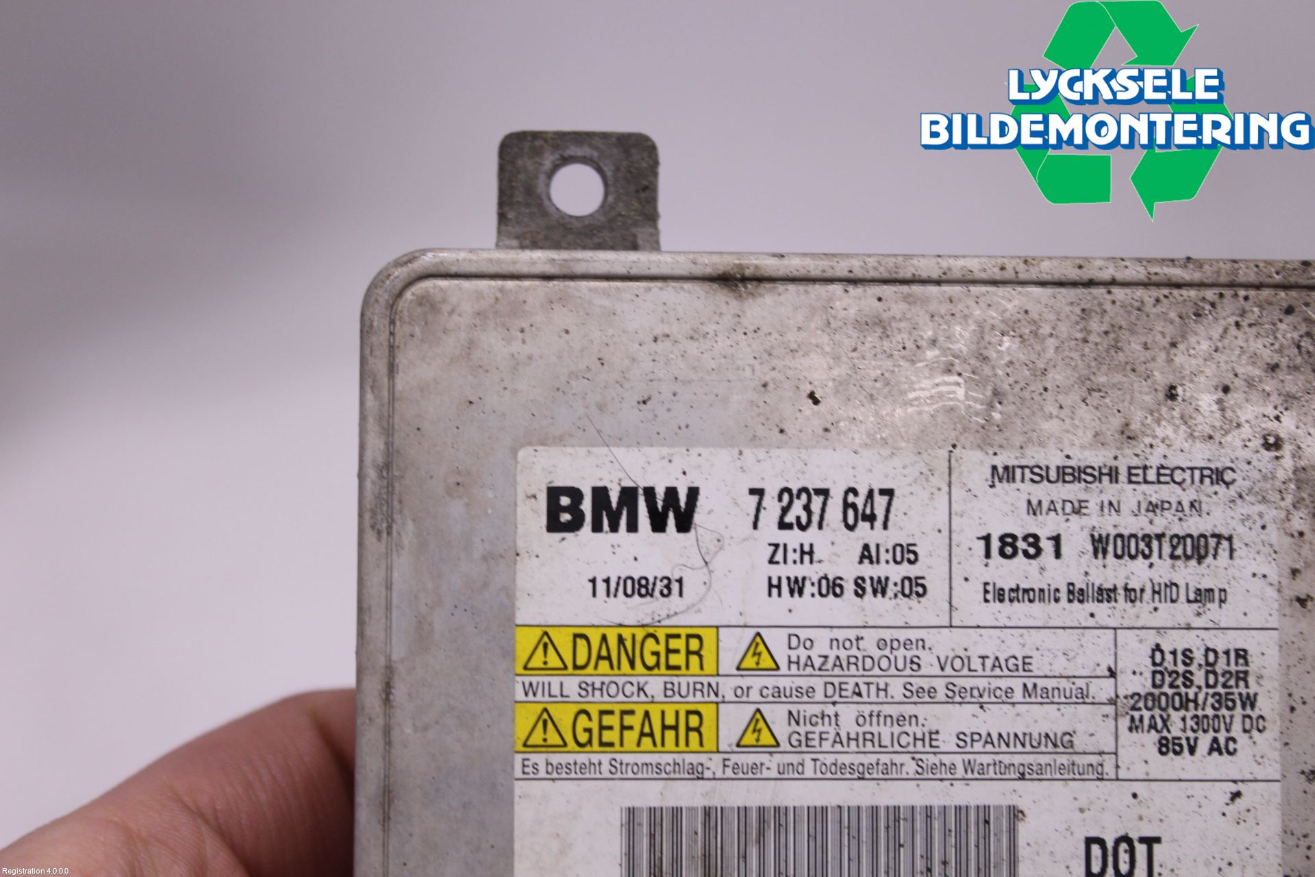 BMW X1 E84 10-15 Styrenhet Strålkastare