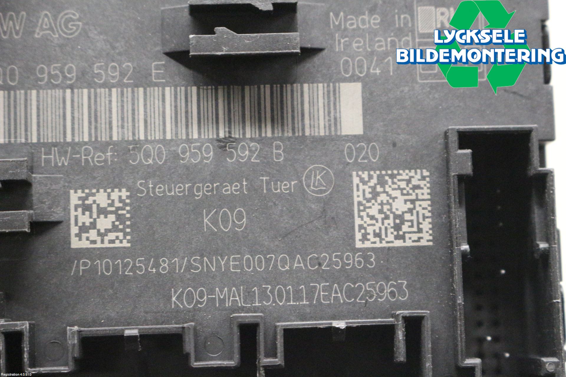 Volkswagen VW PASSAT 15-19 Styrenhet Dörr