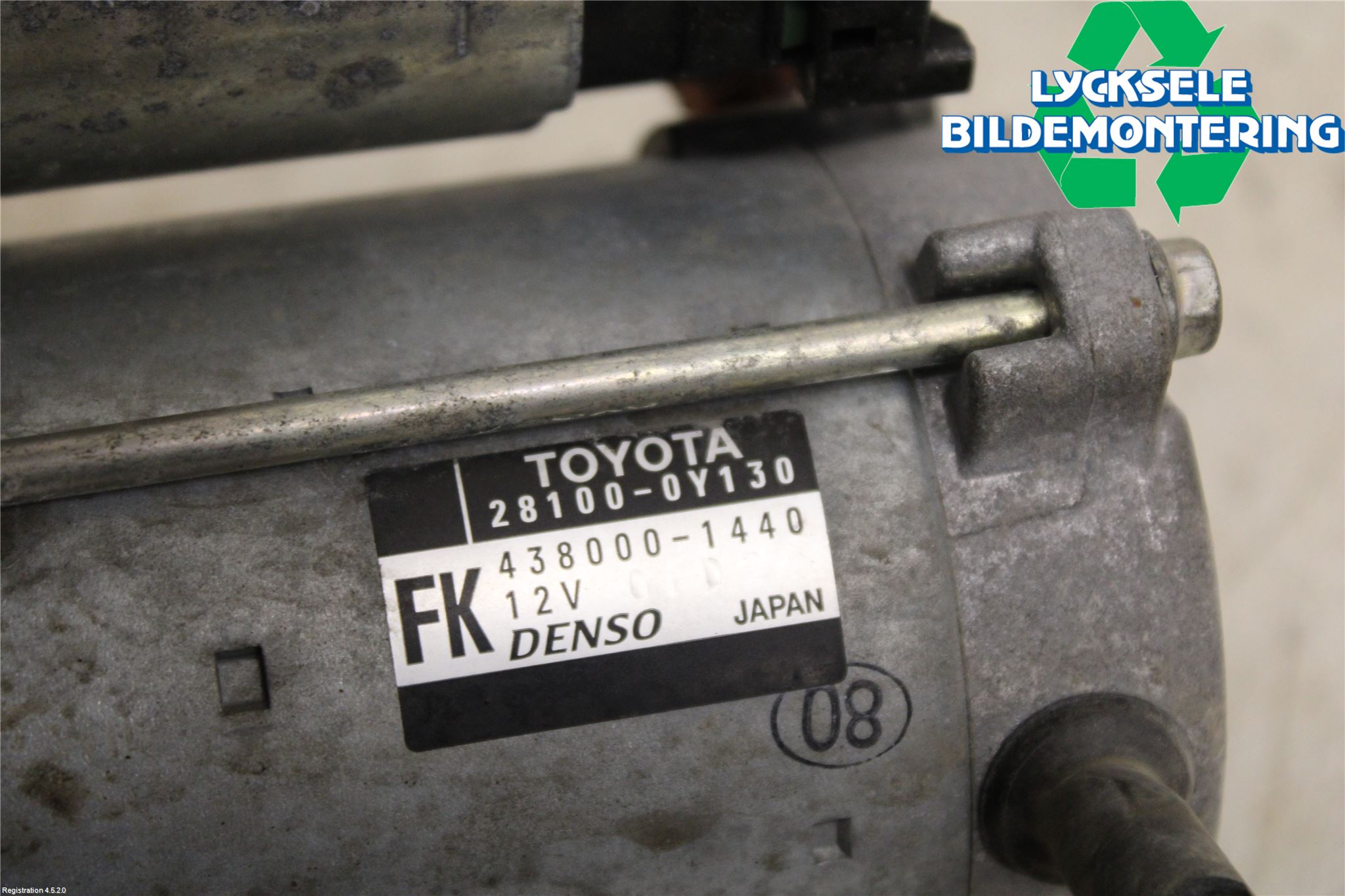 Toyota YARIS XP130 15-20 Startmotor