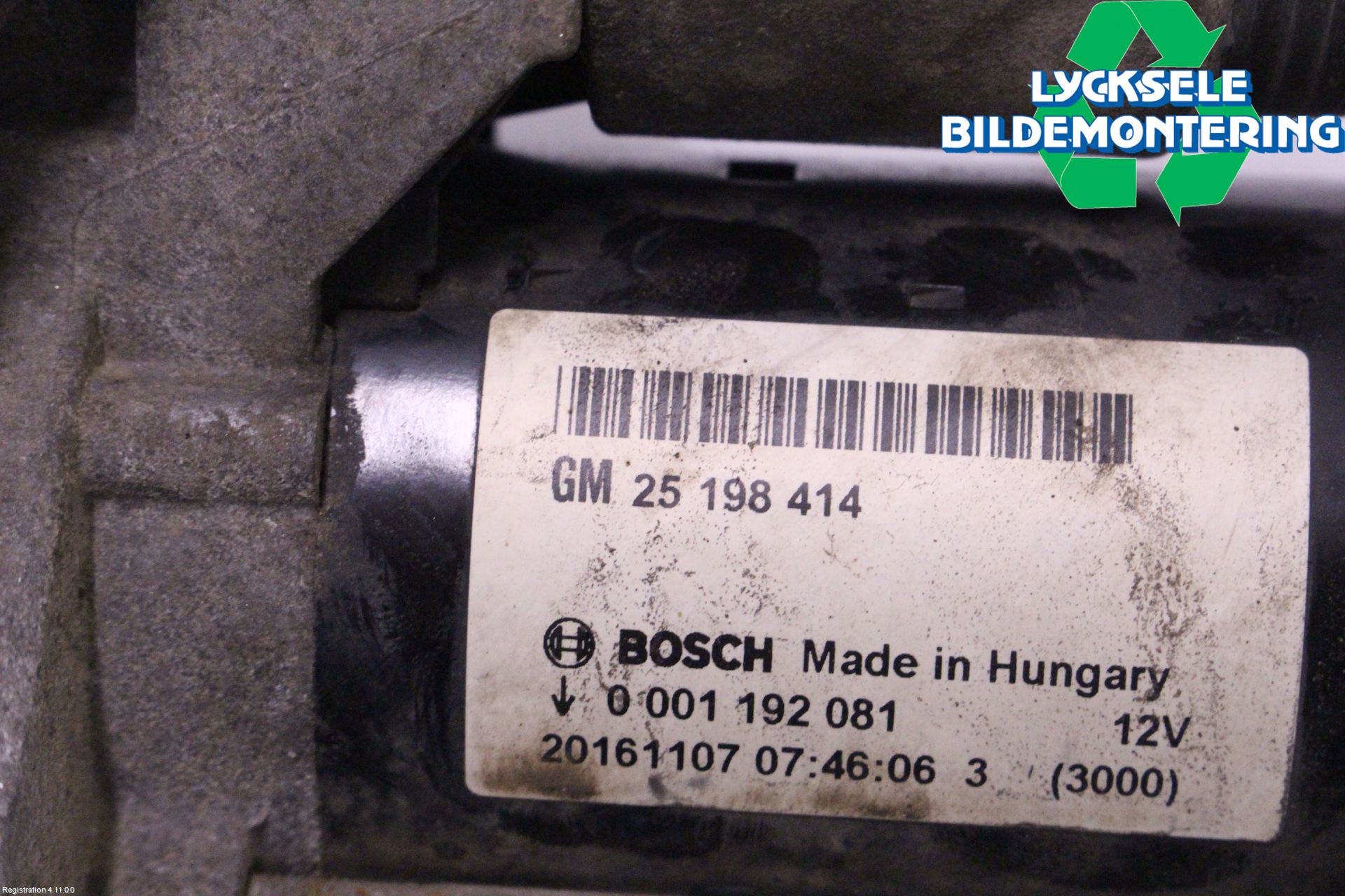 Opel CORSA E 15-19 Startmotor