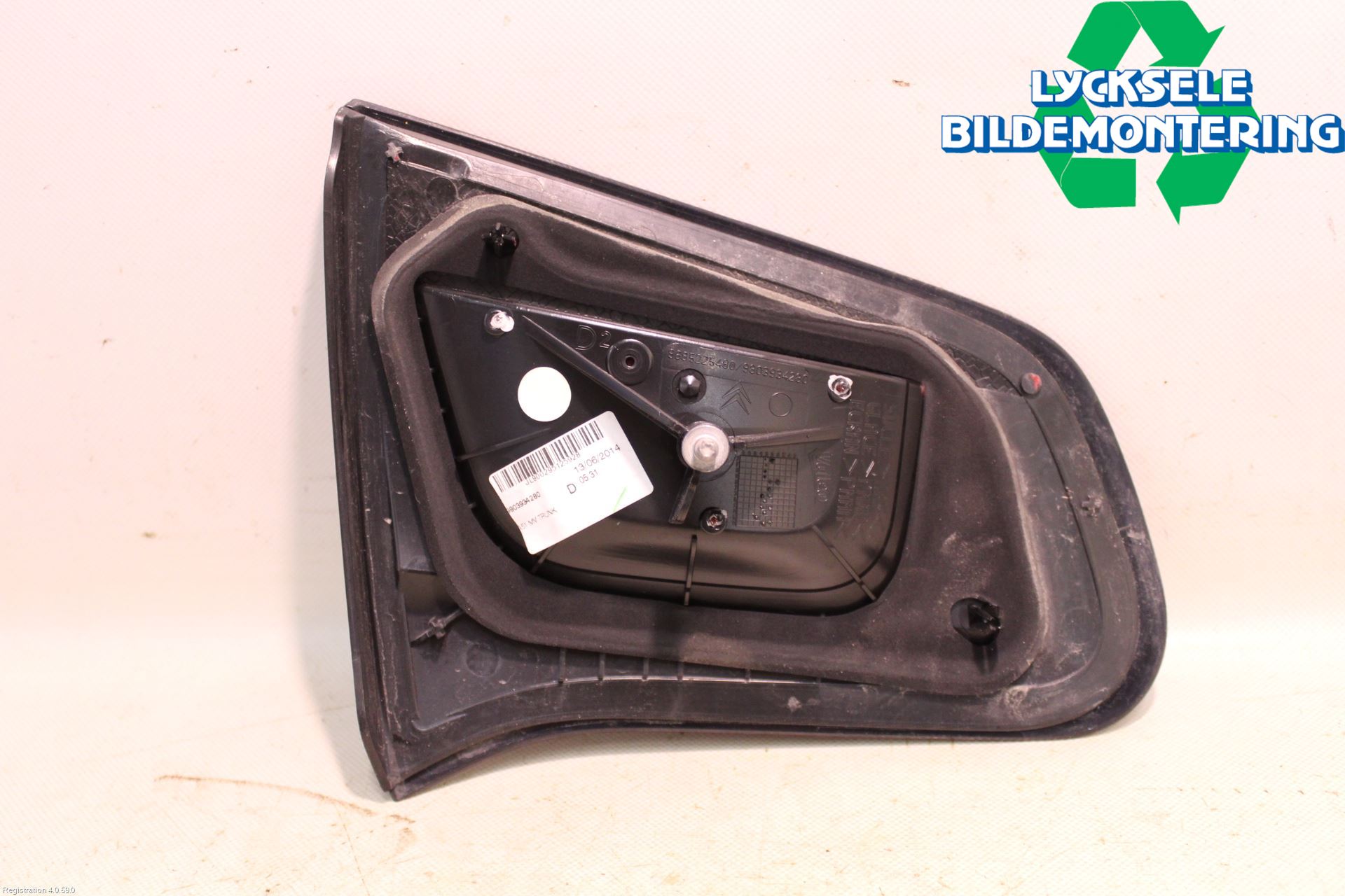 Citroen C3 10-17 Bakljus Lucka Hö