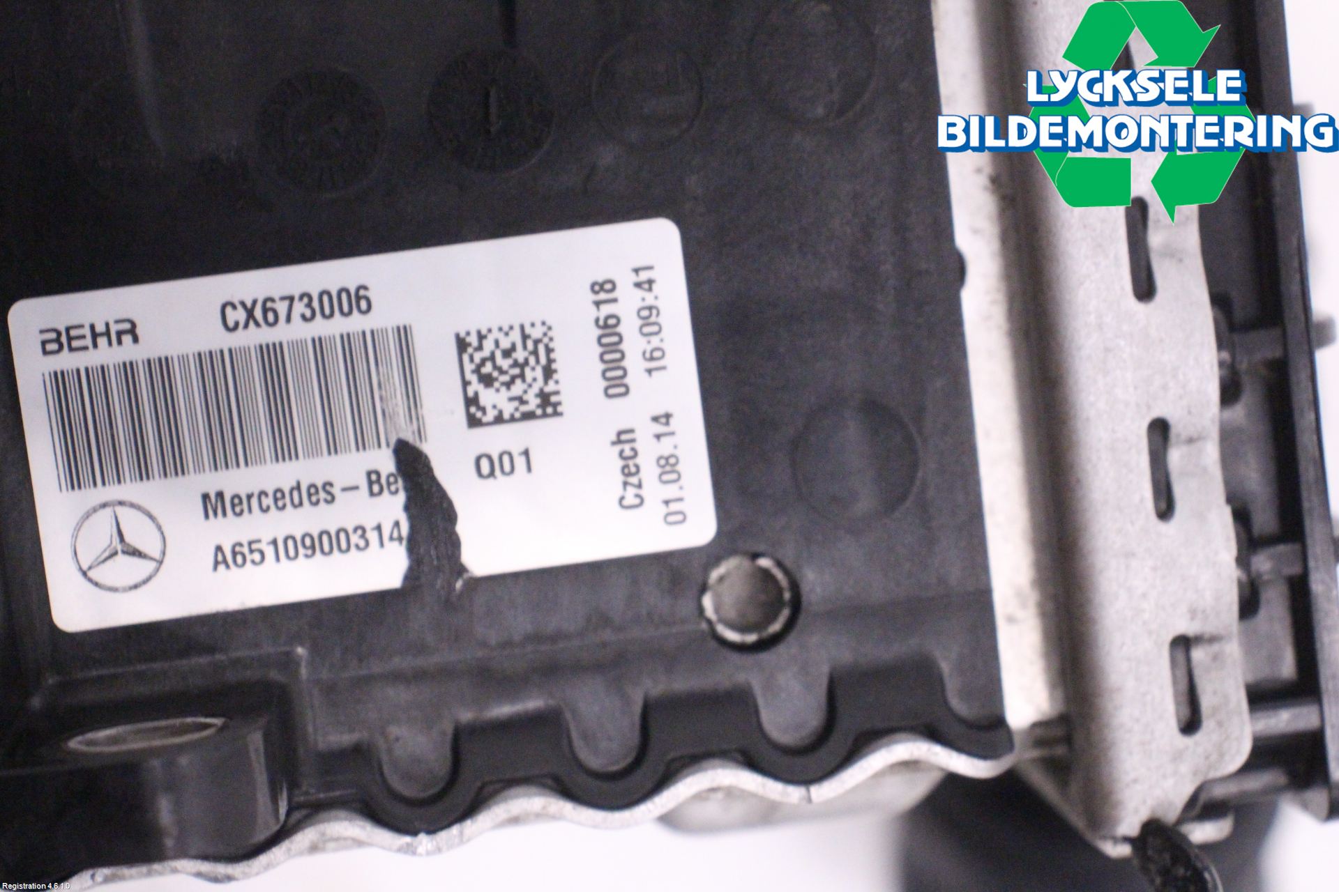 Mercedes-Benz MB C-KLASS (W205) 14-21 Laddluft-Intercooler Kyl