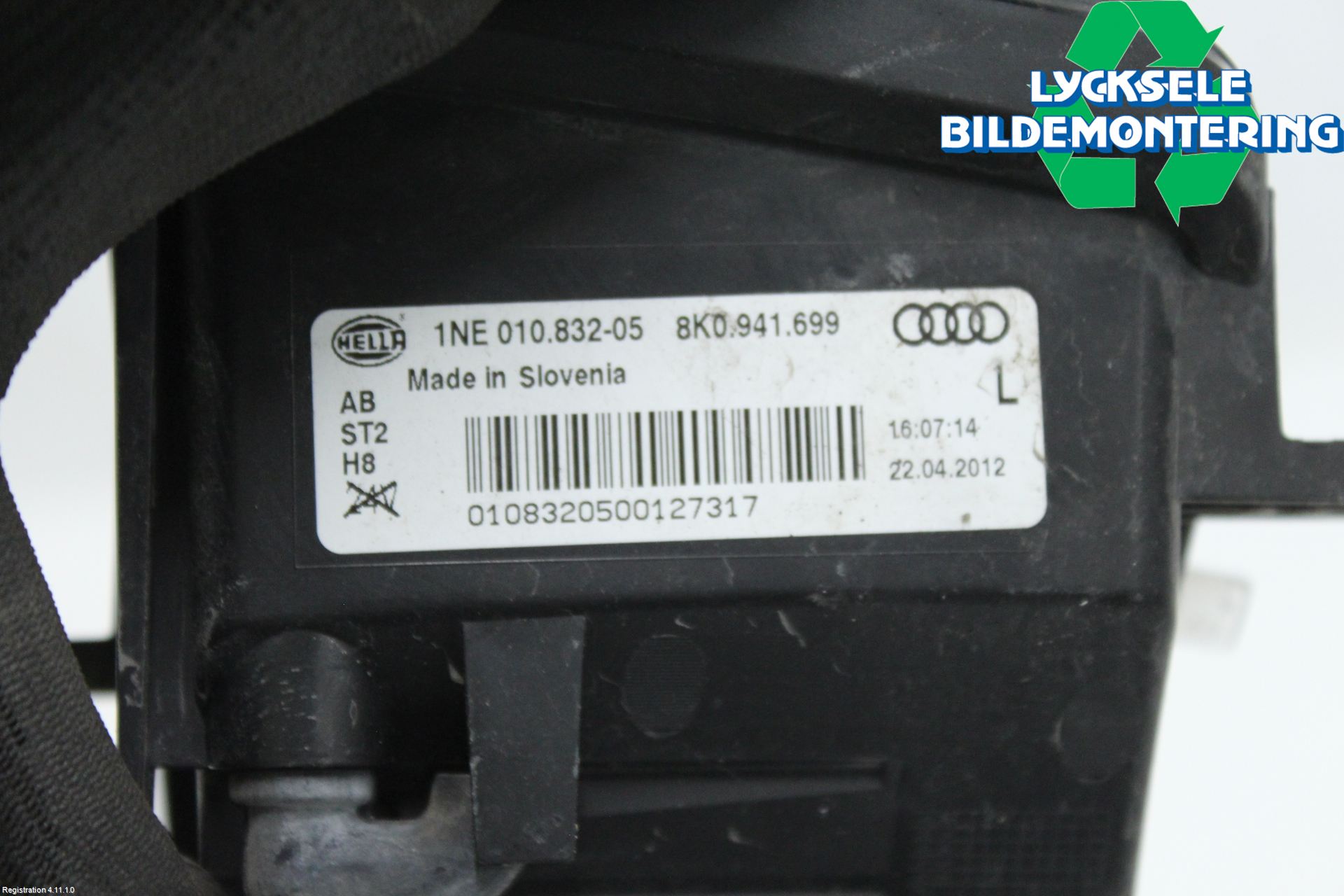 Audi A4 12-15 Dimljus-Varselljus Fram
