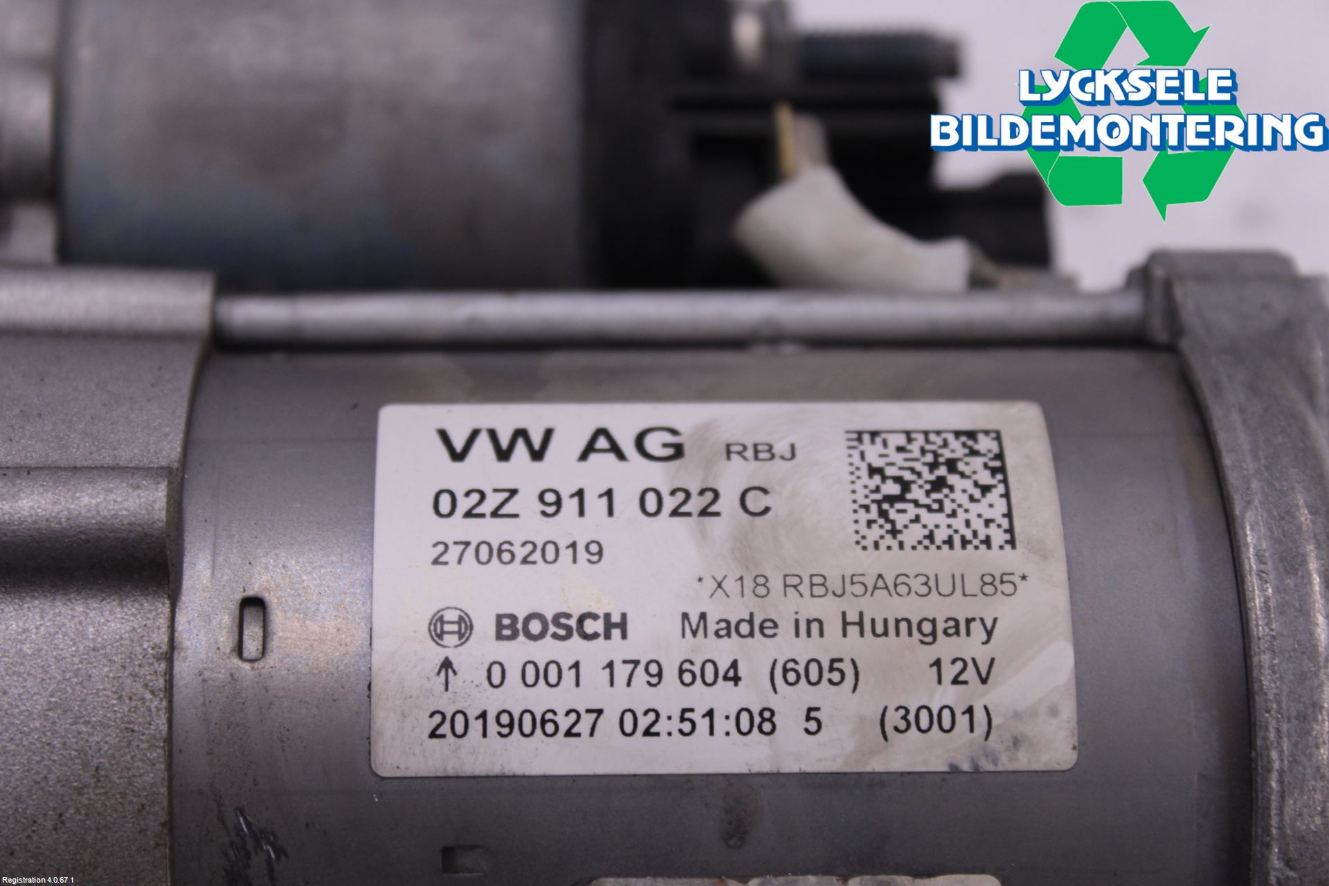 Volkswagen VW GOLF / E-GOLF VII 13-20 Startmotor