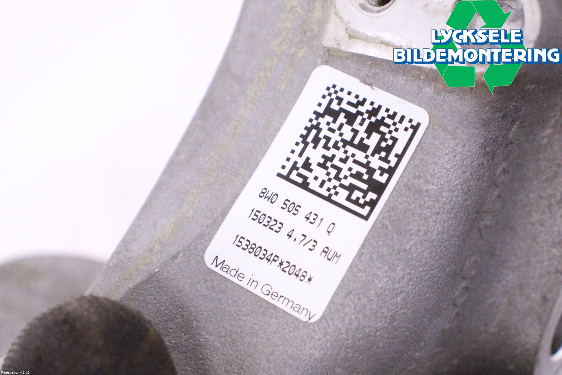 Audi A4/S4 B9 20- Hjullagerhus-Spindel Vä B