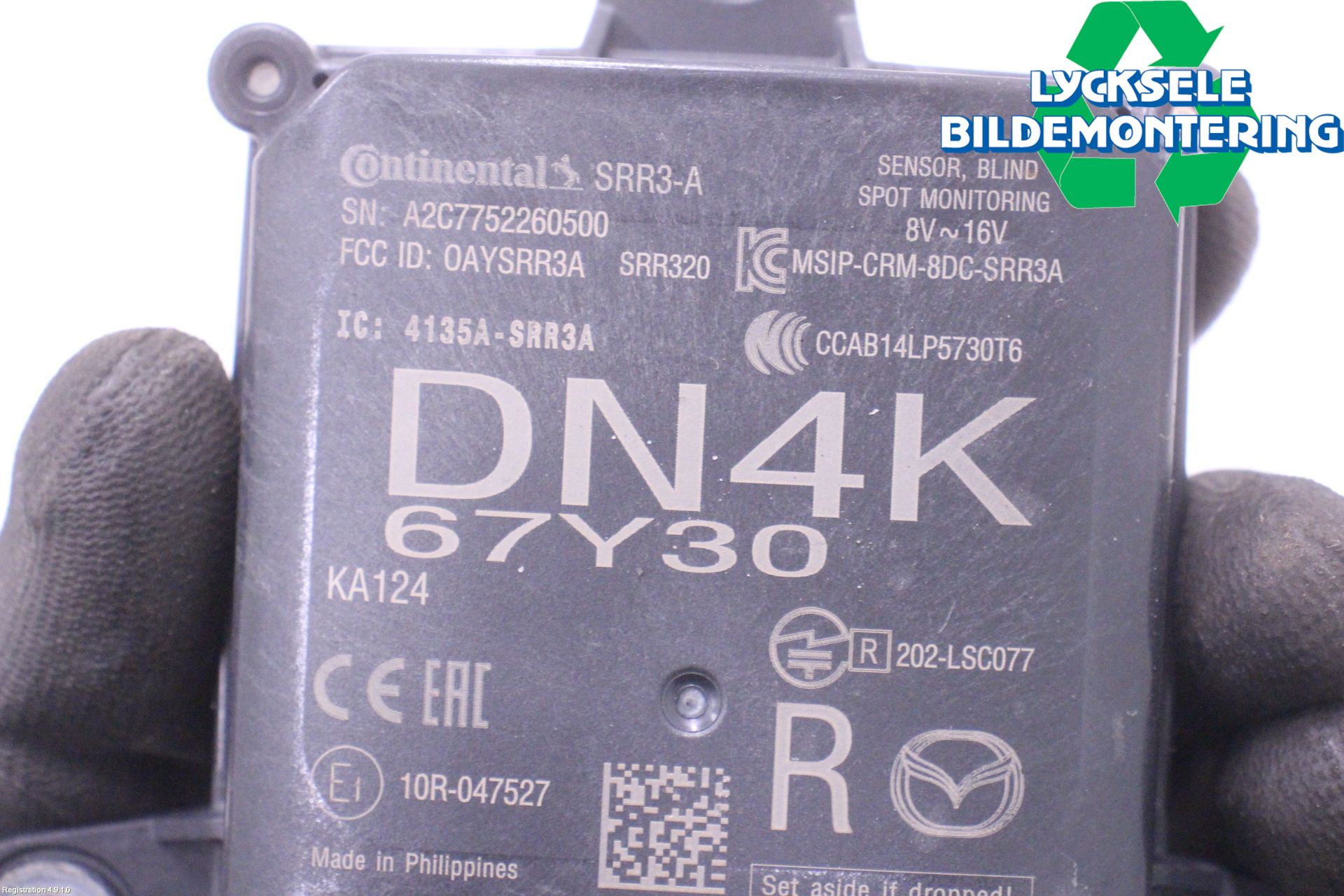 Mazda MX-30 20- Sensor Aktivt Kollisionsskydd