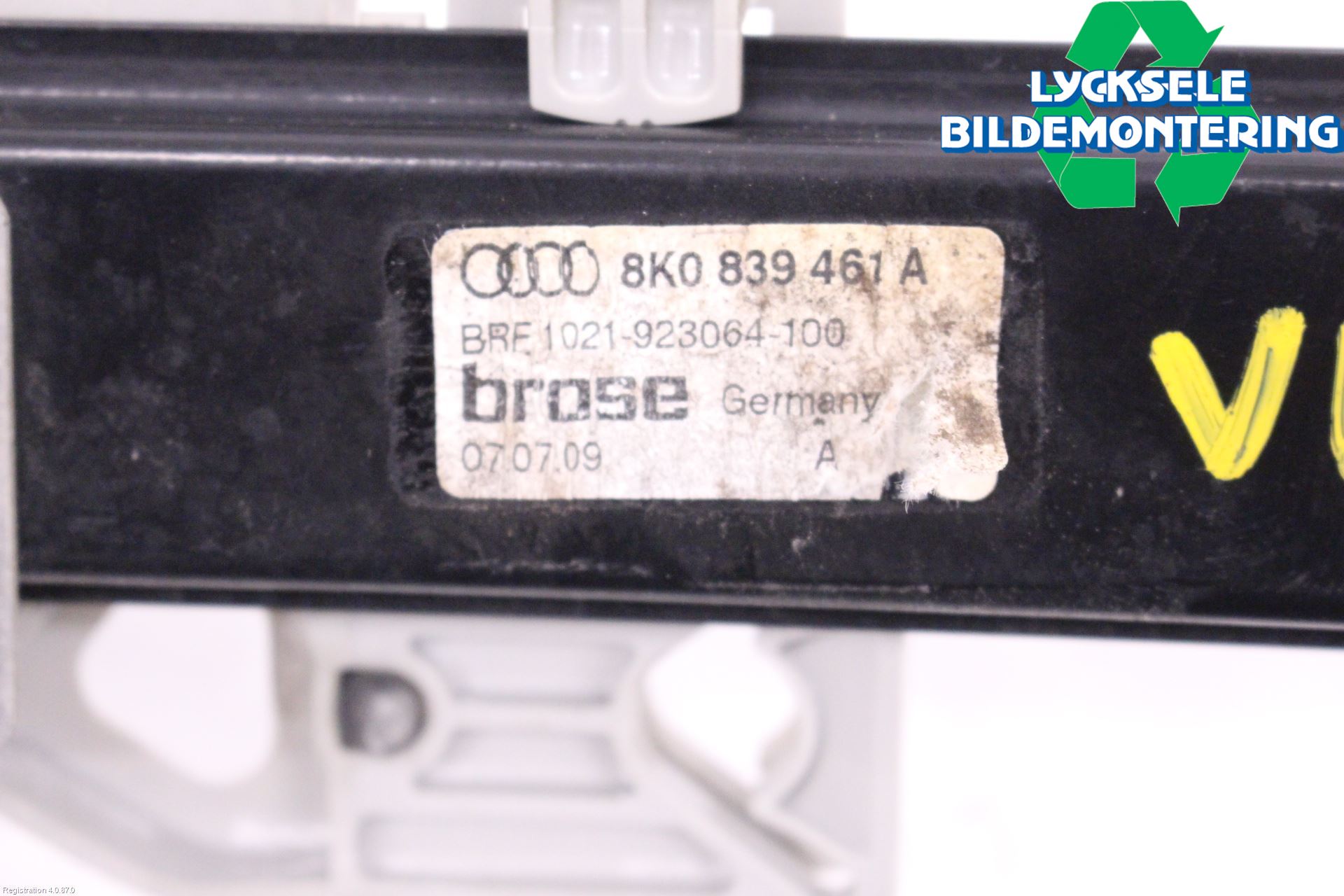 Audi A4/S4 08-11 Fönsterhissmekanism