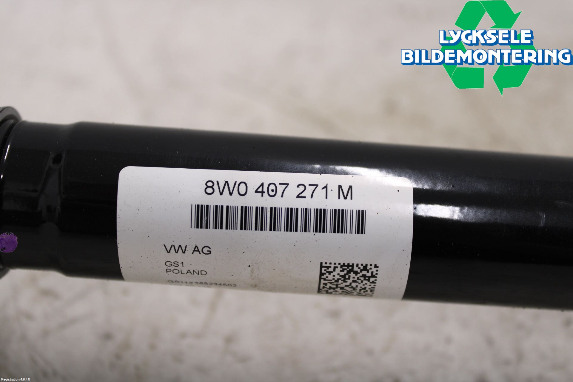 Audi A4/S4 B9 20- Drivaxel Fram Vänster