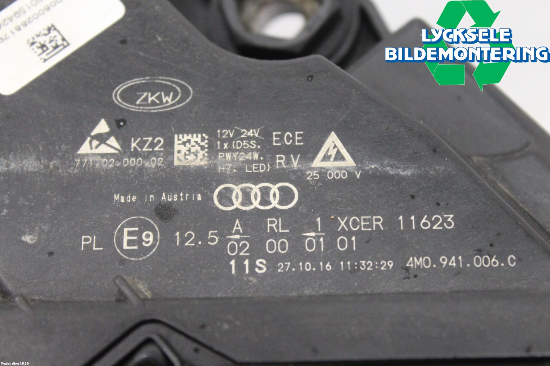 Audi Q7/SQ7 Strålkastare Höger