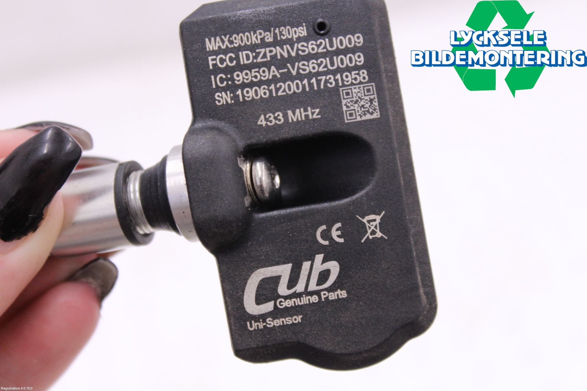 Mini COUNTRYMAN F60 17-23 Givare Däcktryck