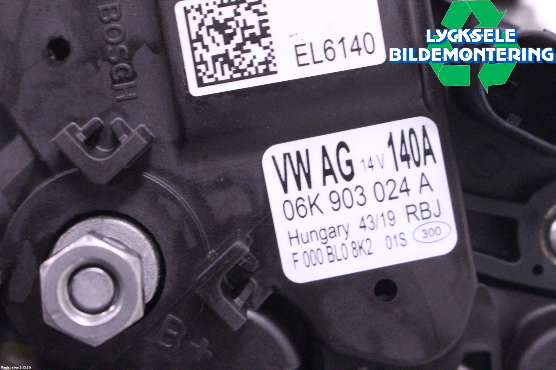 Volkswagen VW TIGUAN 16-24 Generator