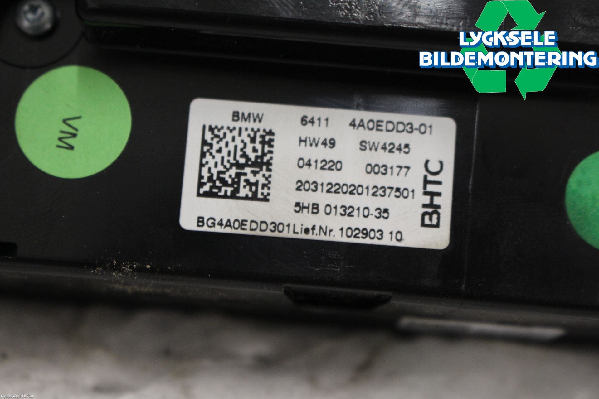 BMW 3 G20/G21/G80/G81 19- Ac Styrenhet Ac Manöveren