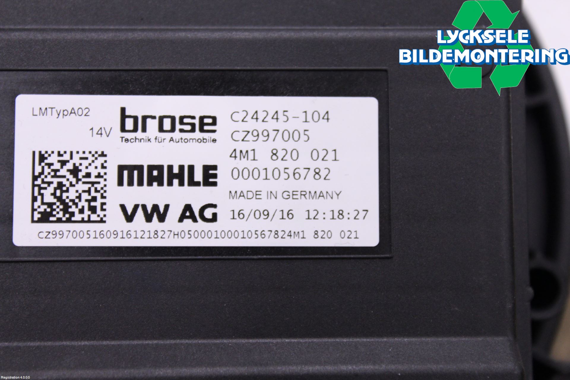 Audi A4/S4 B9 16-19 Värmefläkt