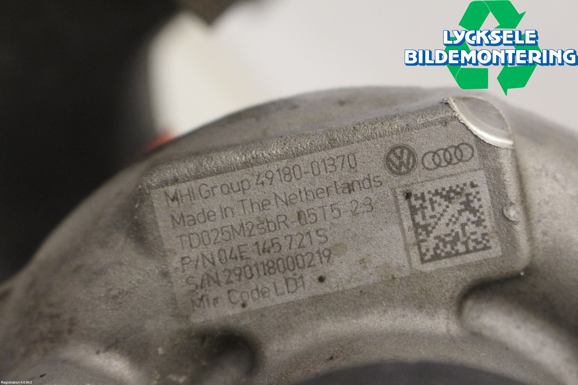 Volkswagen VW GOLF / E-GOLF VII 13-20 Turboaggregat