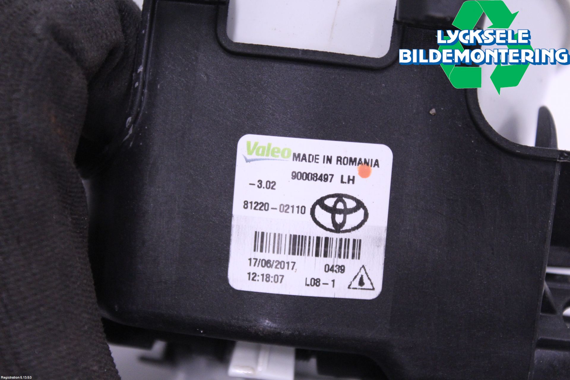 Toyota YARIS XP130 15-20 Dimljus-Varselljus Fram
