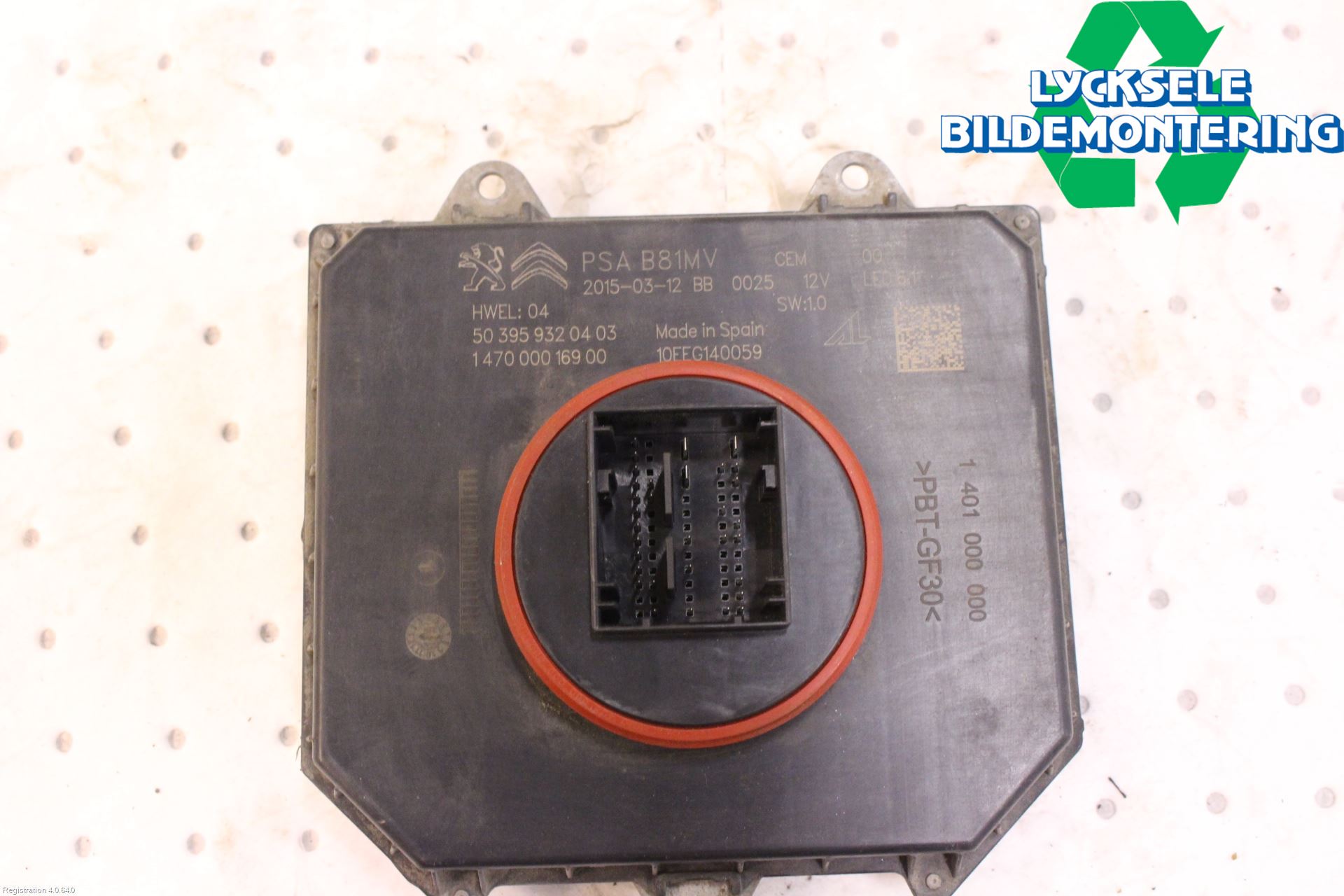 Citroen DS5 Styrenhet Strålkastare