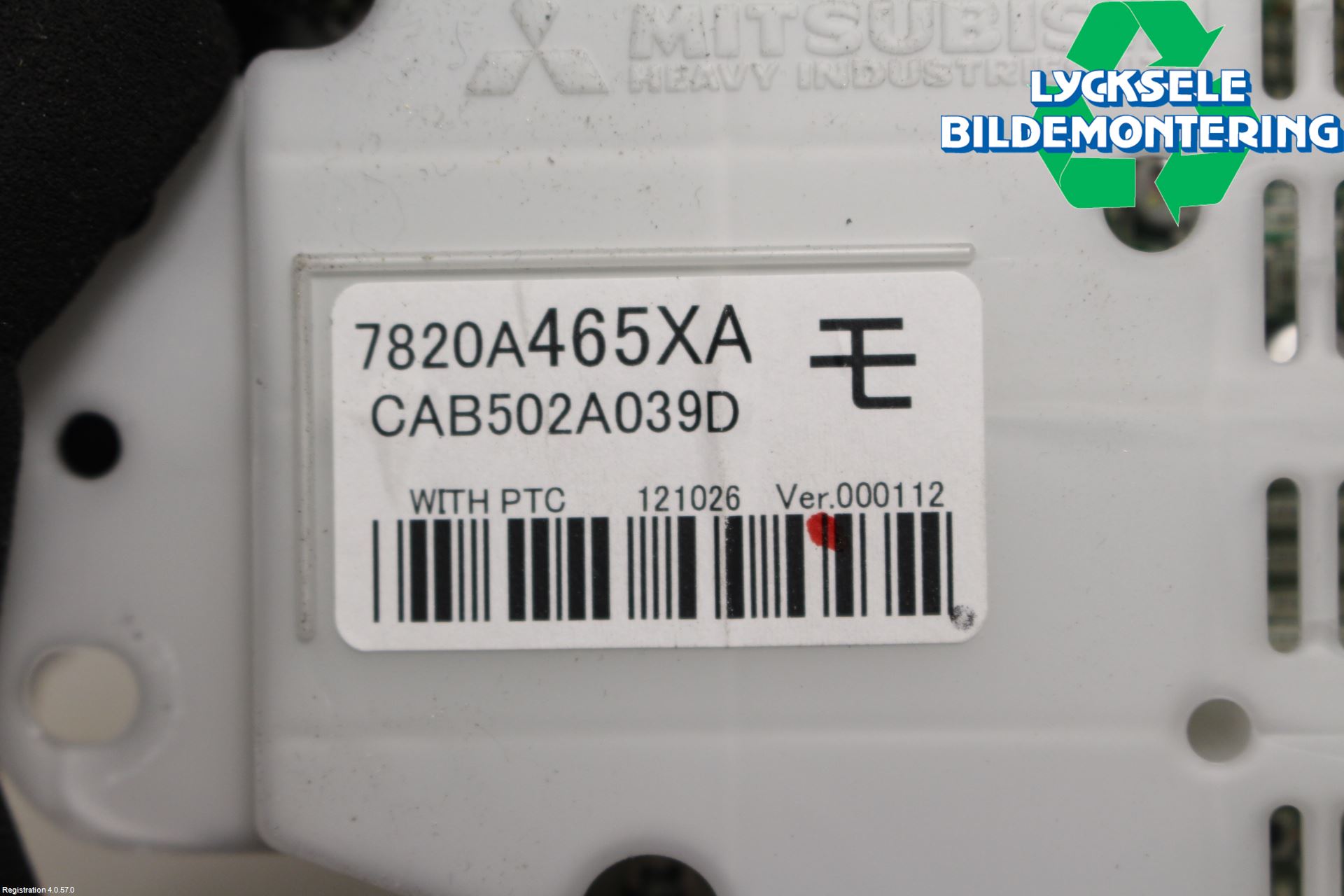 Mitsubishi OUTLANDER 13-21 Ac Styrenhet Ac Manöveren