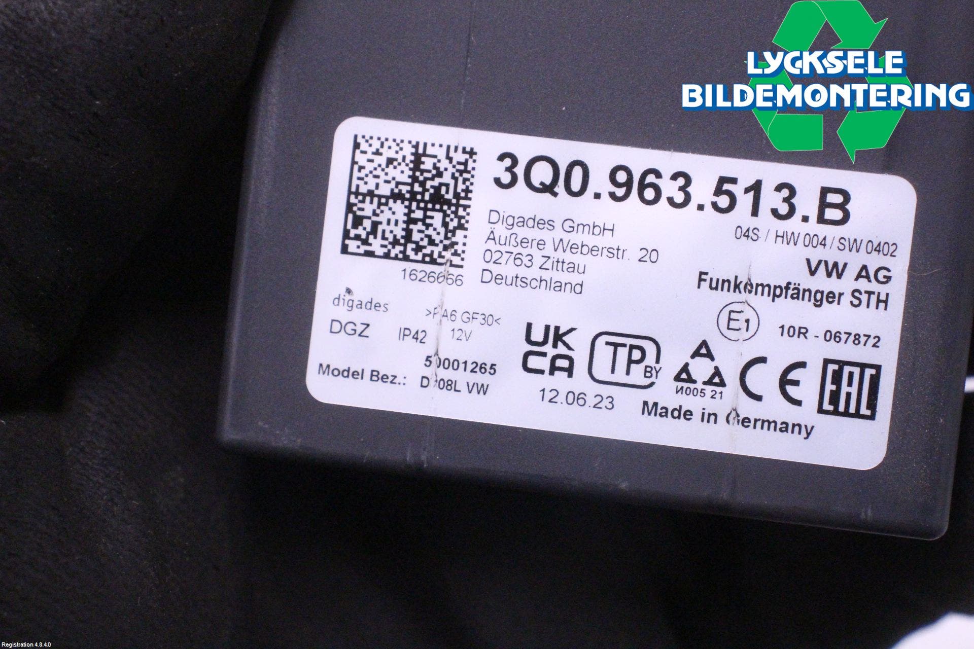 Volkswagen VW T-ROC 18- Styrenhet Bensin-Dieselvärmare