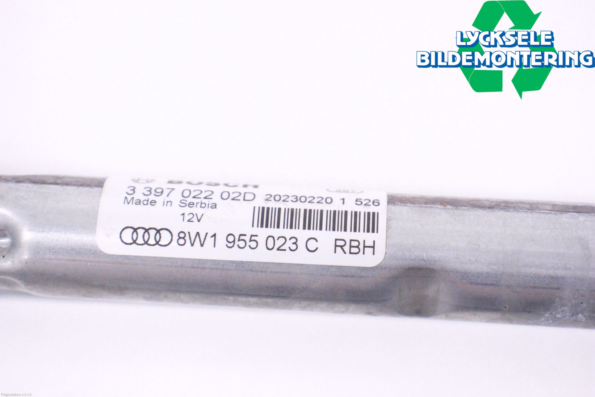 Audi A4/S4 B9 20- Torkarmekanism Vindruta