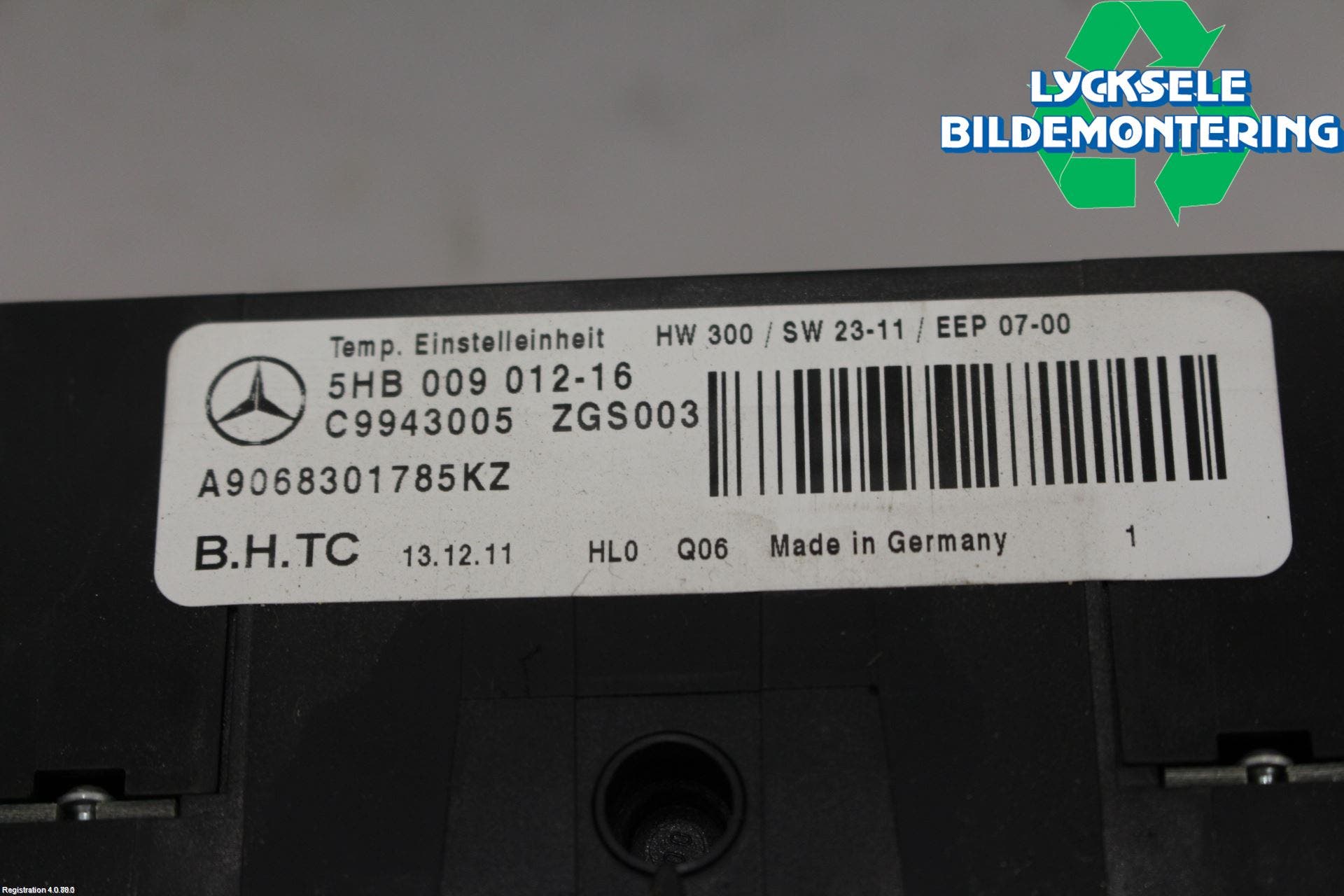 Mercedes-Benz MB SPRINTER (W906) 06-18 Ac Styrenhet Ac Manöveren