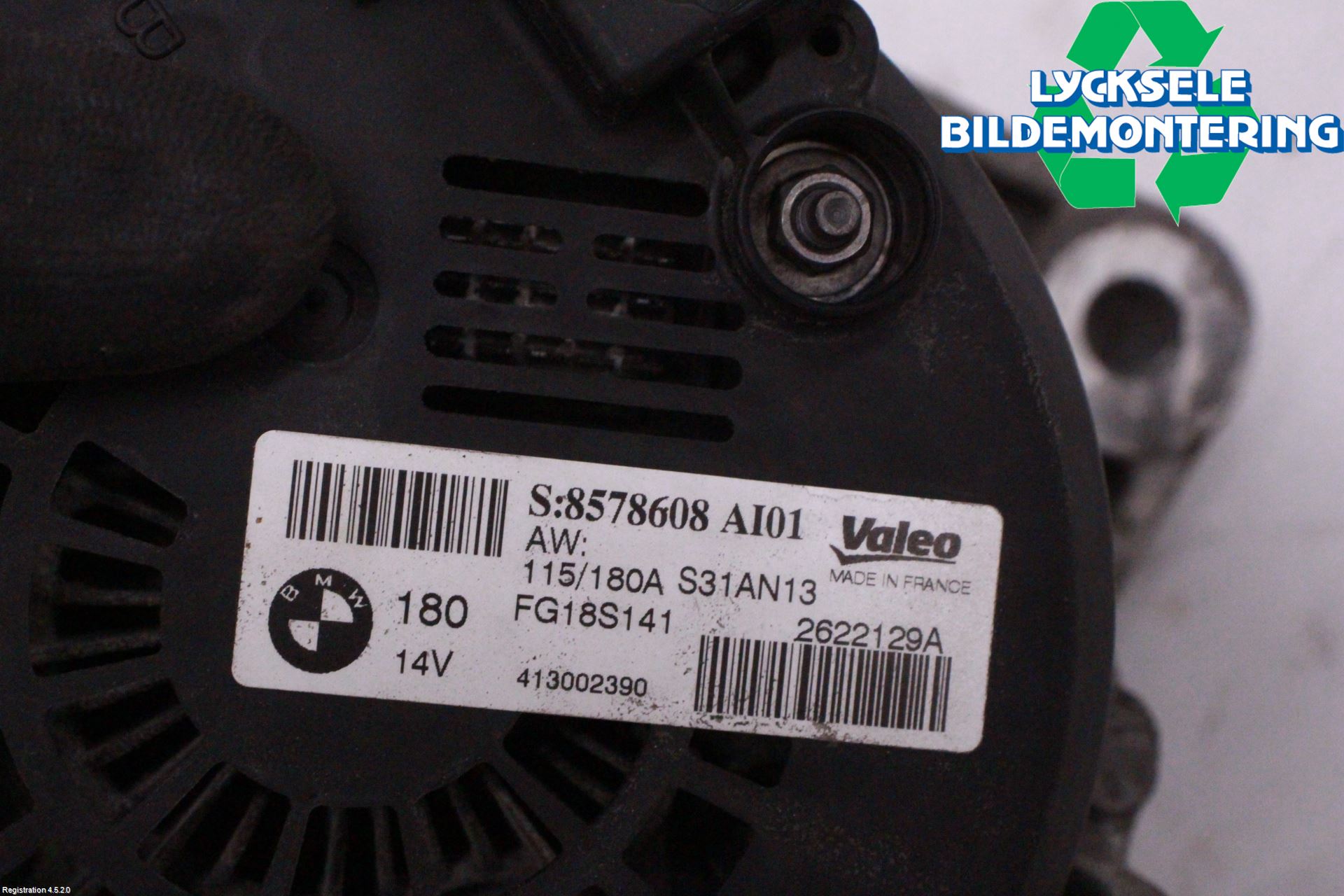 BMW 3 F30/F31/F80 12-19 Generator