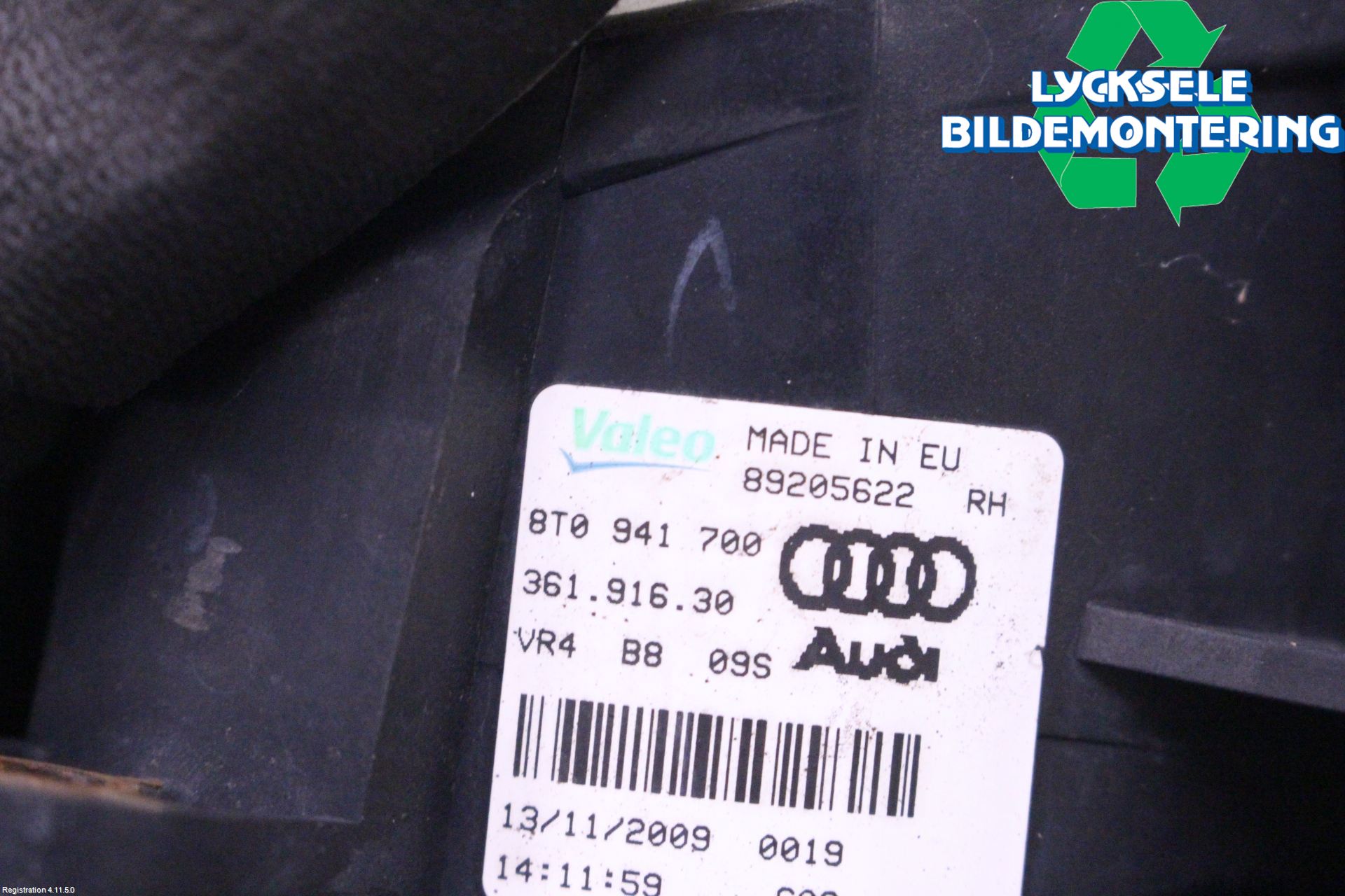 Audi A4/S4 08-11 Dimljus-Varselljus Fram