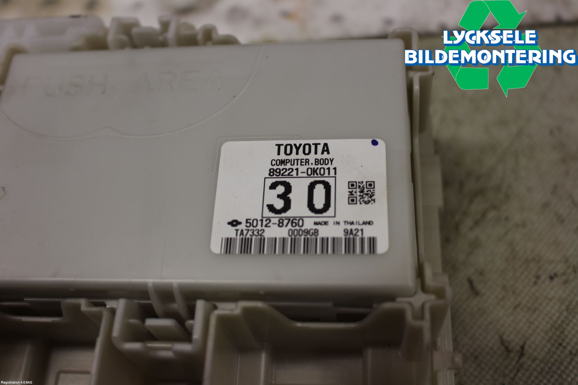 Toyota HILUX 16- Säkringsdosa-Elcentral