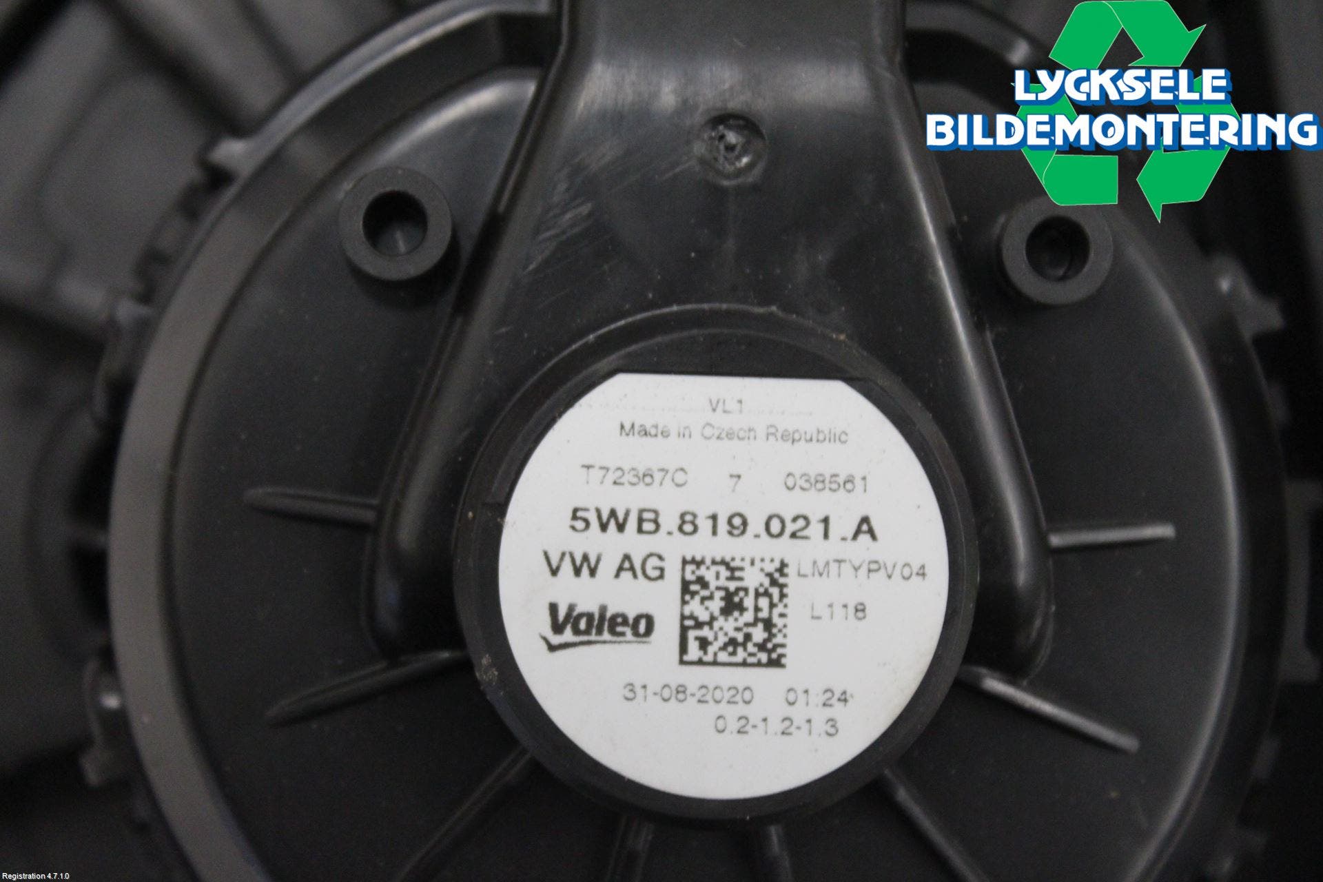 Volkswagen VW GOLF / E-GOLF VIII 20- Ac Värmefläkt