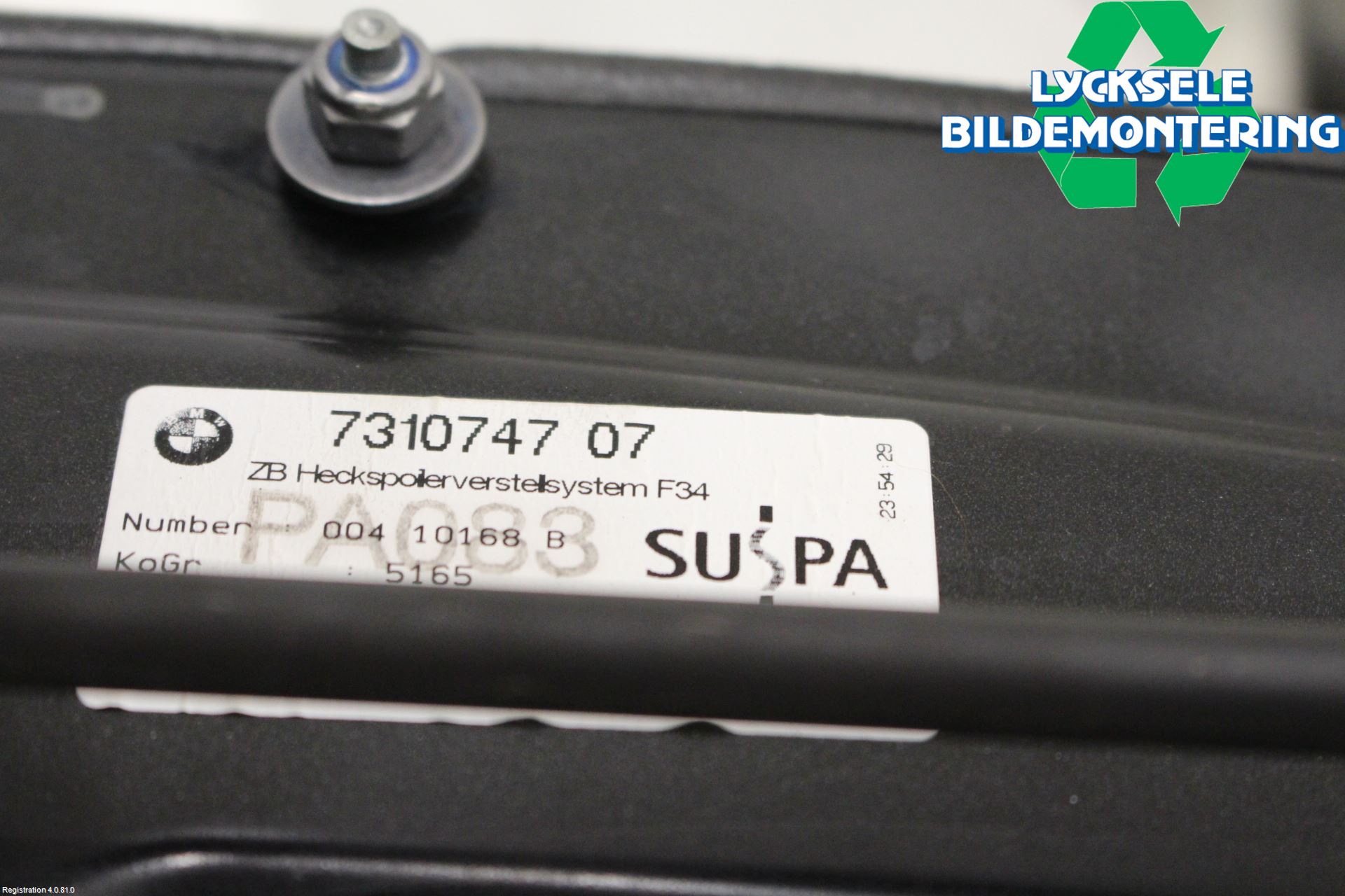 BMW 3 GT F34 13-19 Spoiler Baklucka