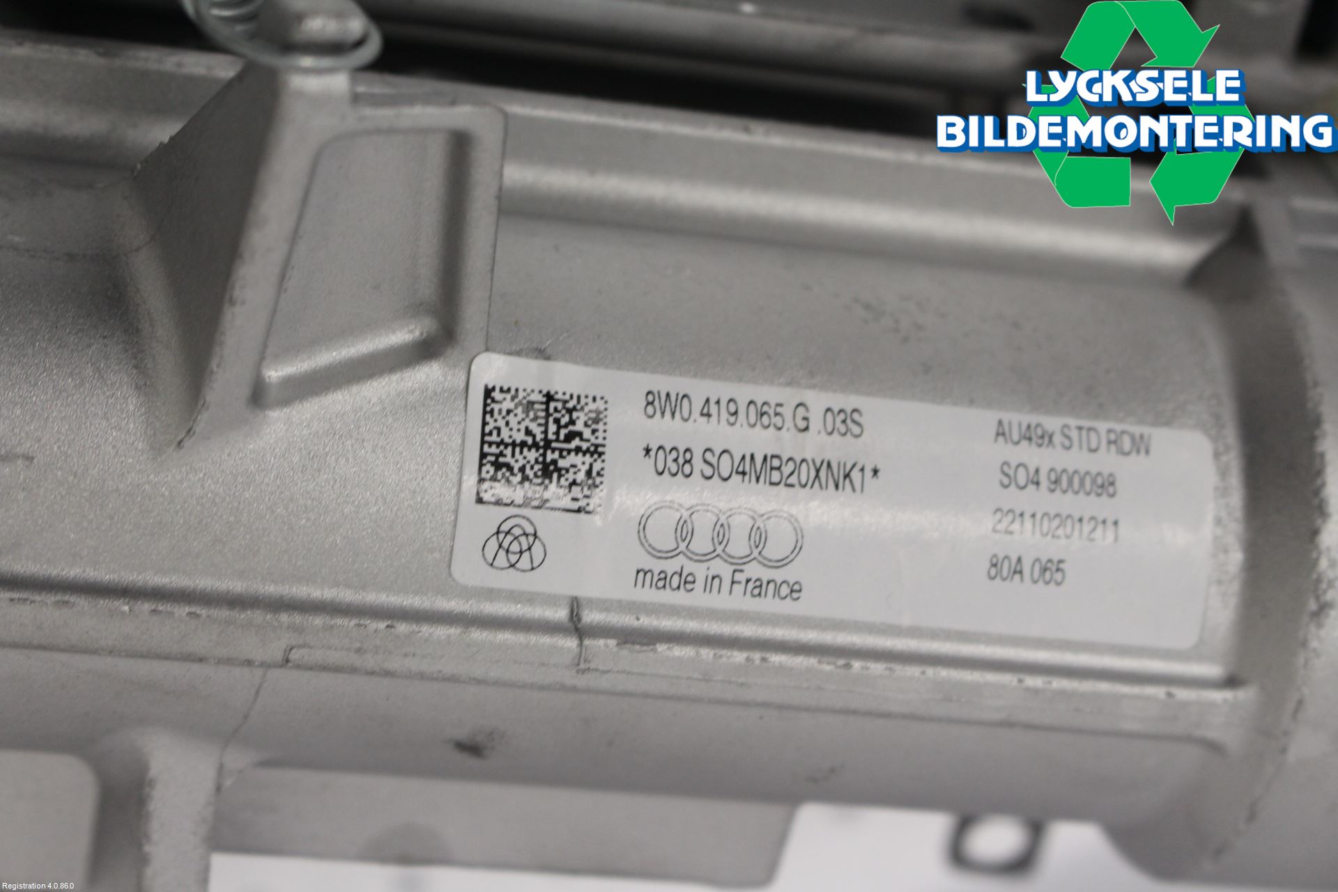 Audi A4/S4 B9 20- Rattaxelagg Justerbart