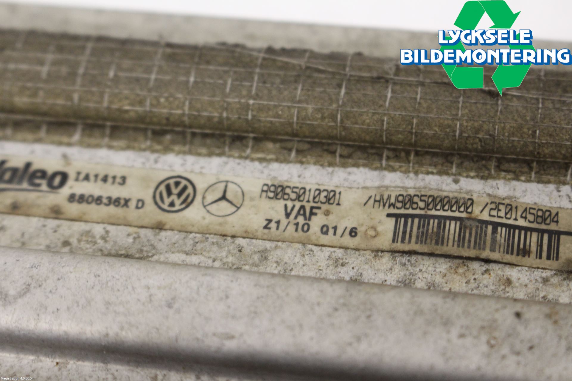 Volkswagen VW CRAFTER 06-16 Laddluft-Intercooler Kyl