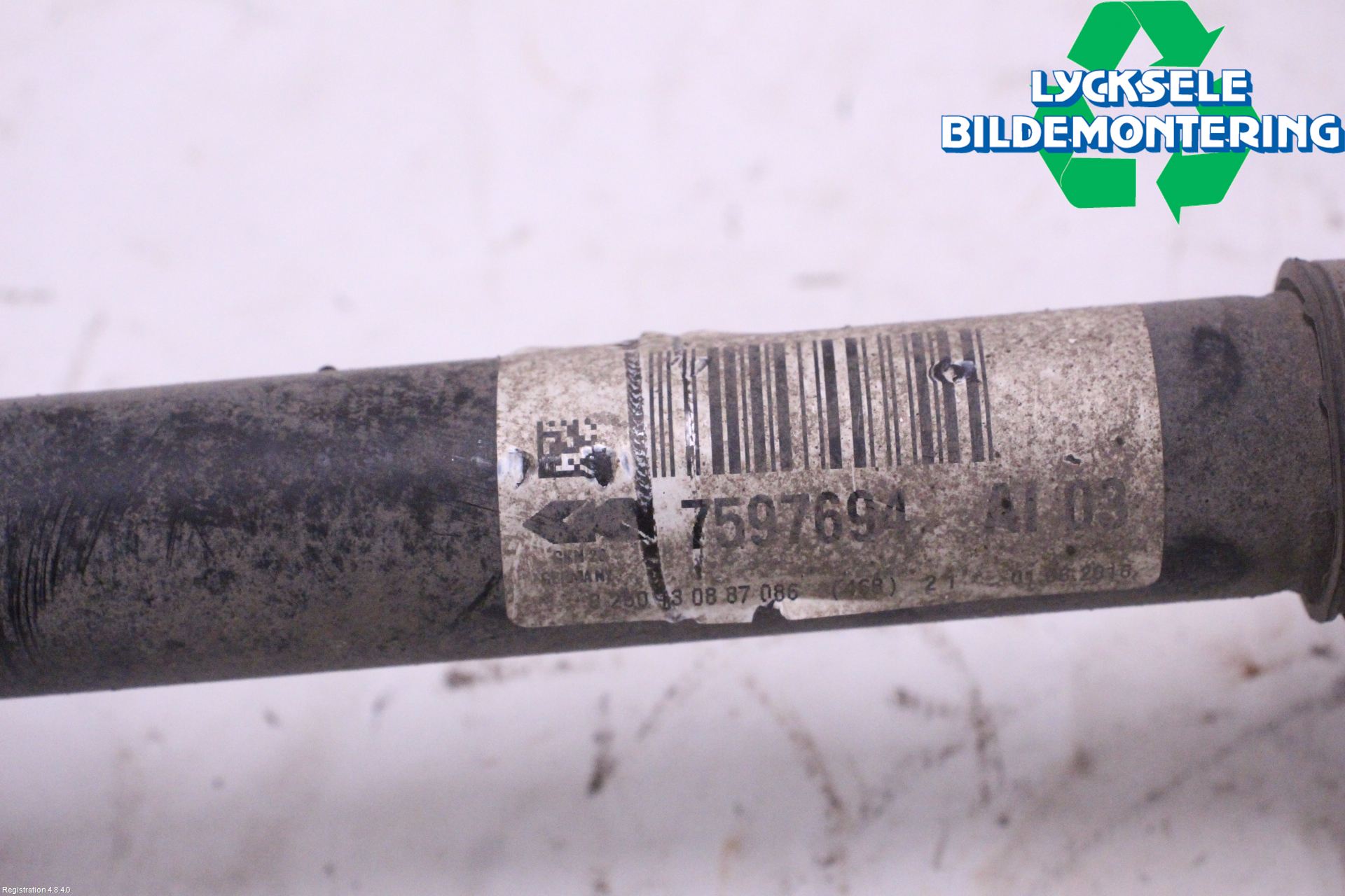 BMW 3 GT F34 13-19 Drivaxel Fram Höger