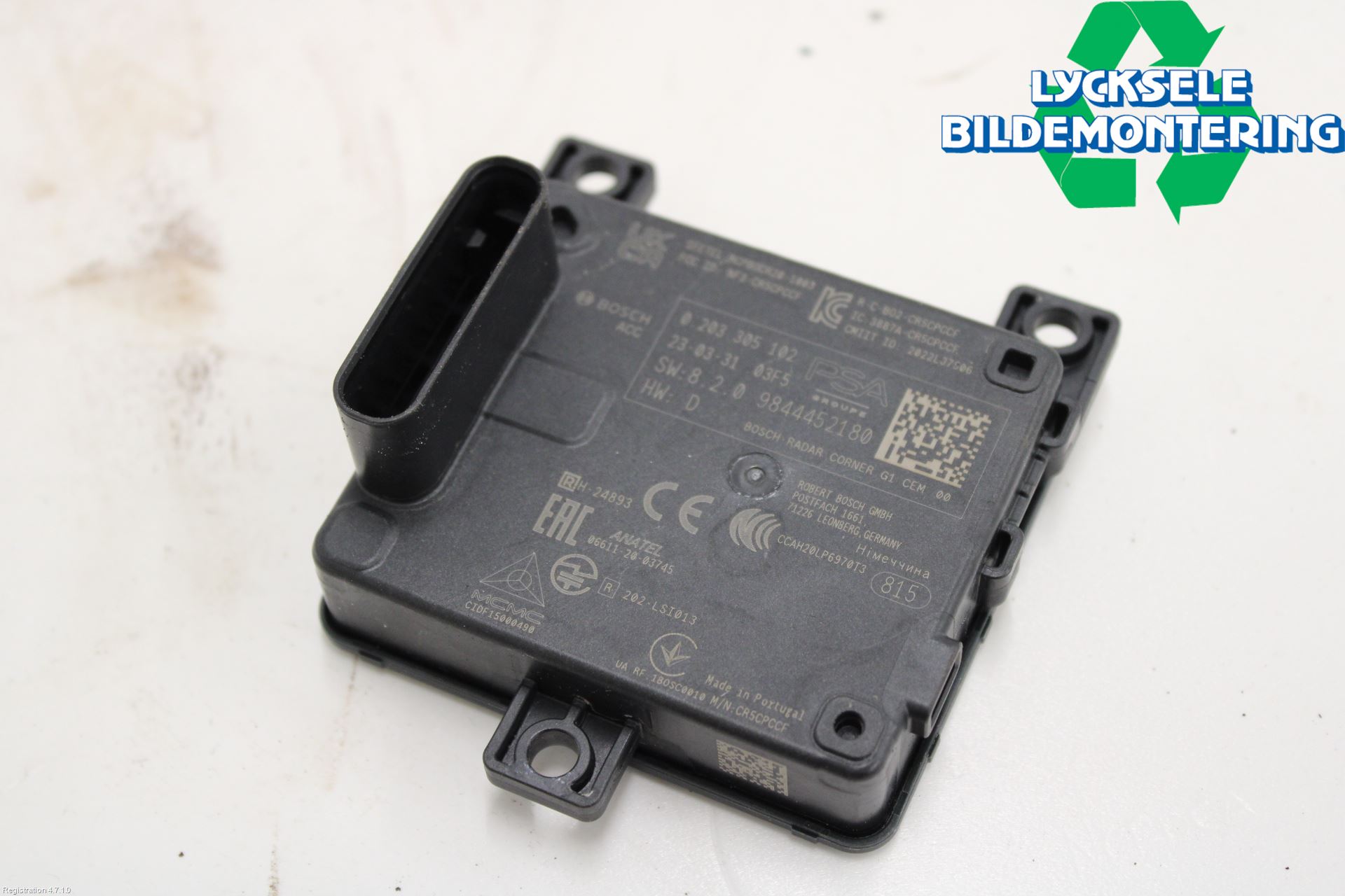 Peugeot 308/E-308 21- Sensor Aktivt Kollisionsskydd