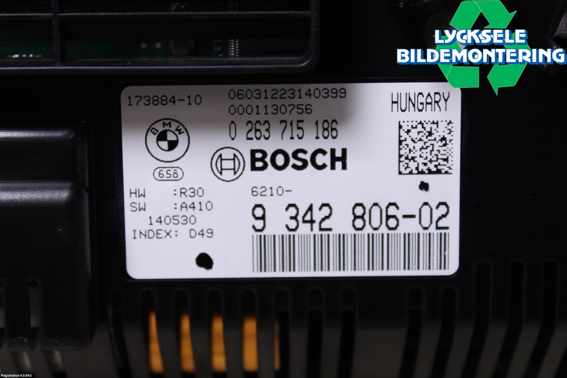 BMW X3 F25 10-17 Instrument Komb