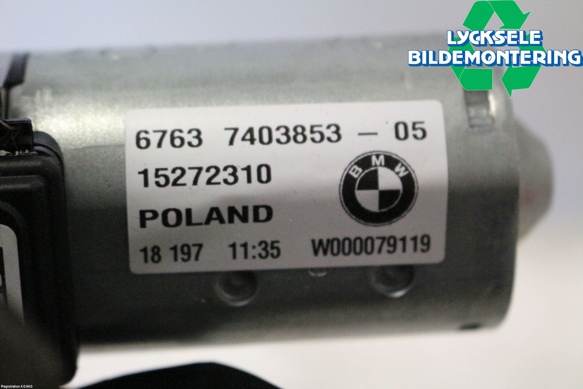 BMW 5 G30/G31/F90 17-23 Torkarmotor Baklucka