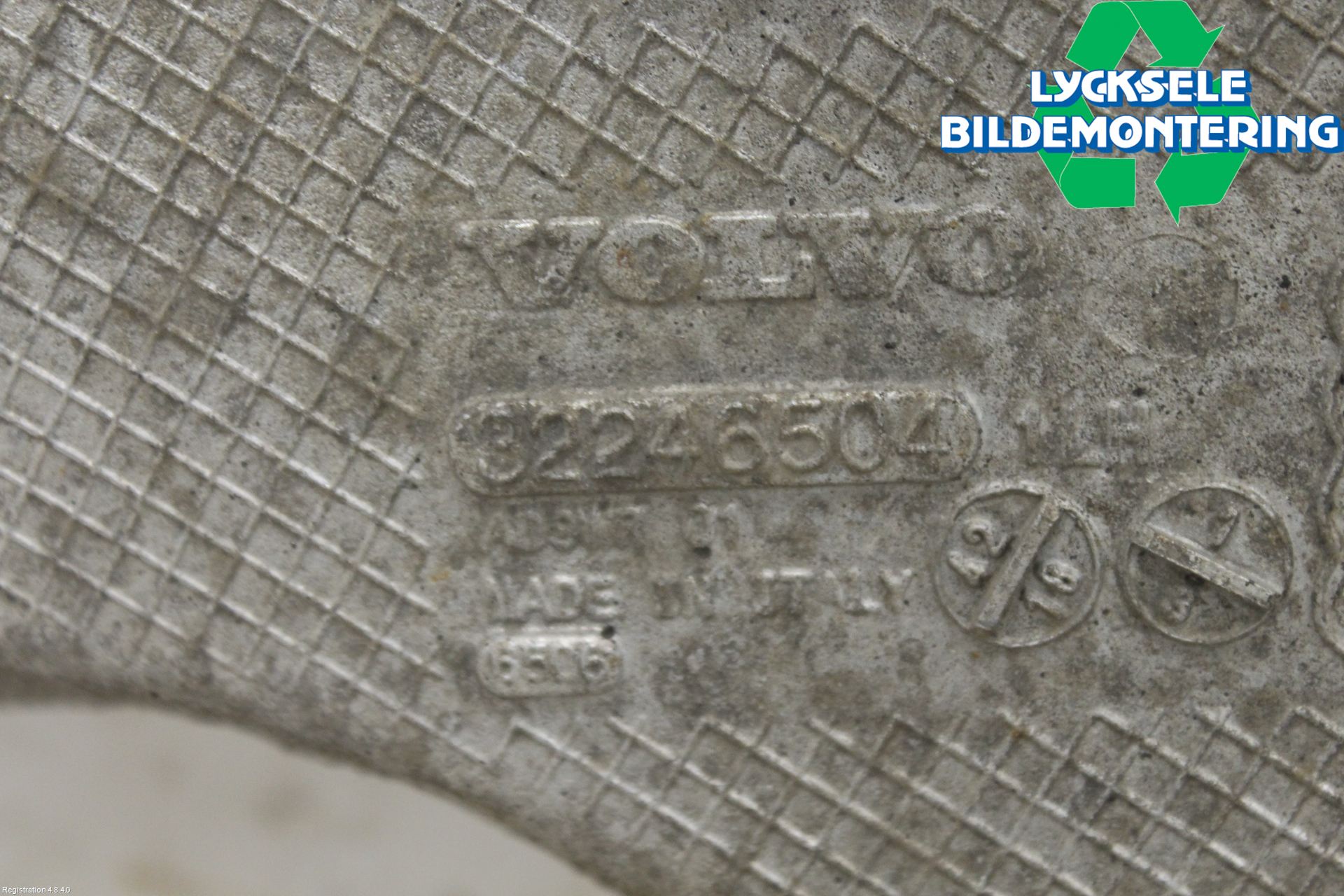 Volvo V60 19- Bärarm Bak Vänster