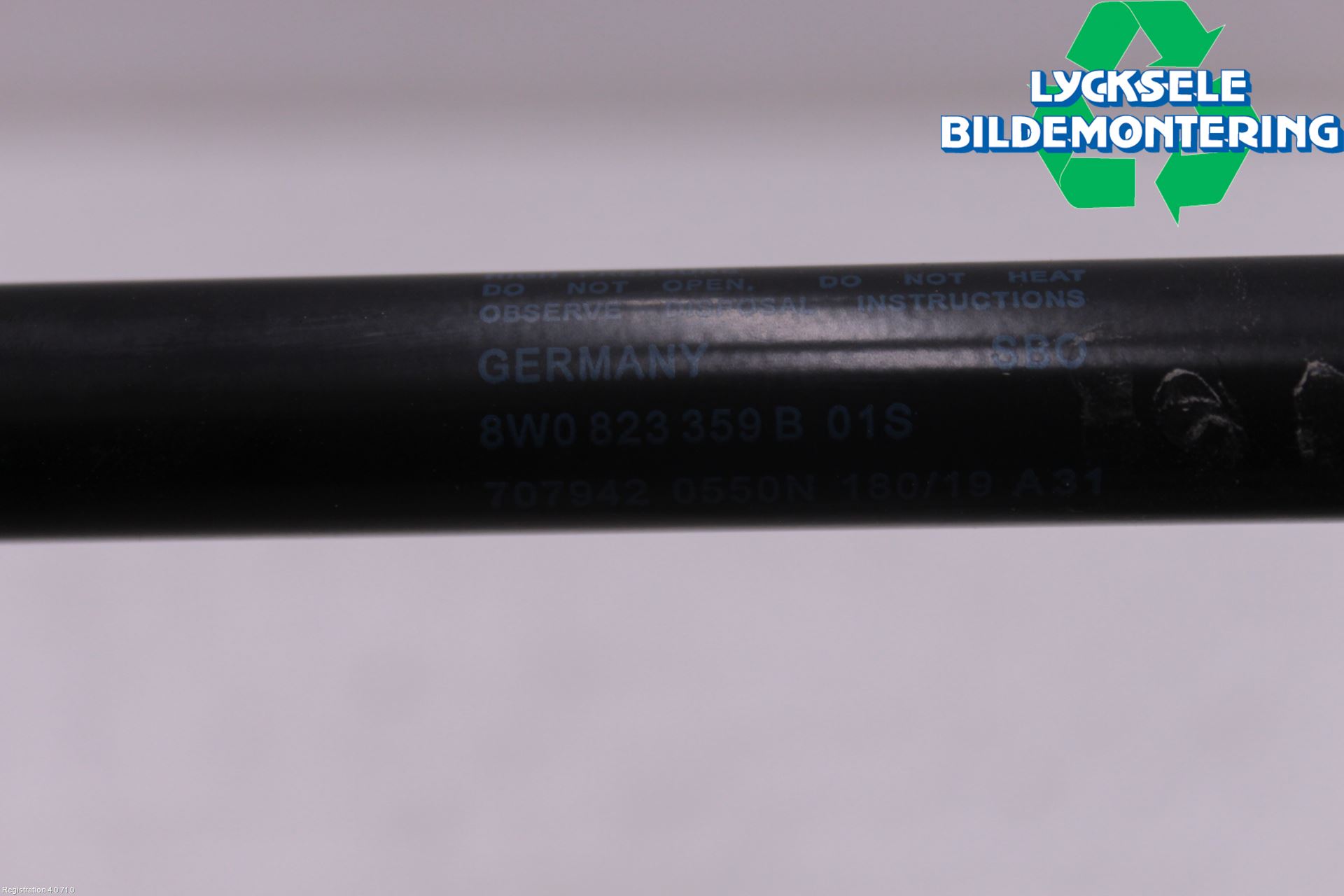 Audi A4/S4 B9 20- Gasfjäder Motorhuv