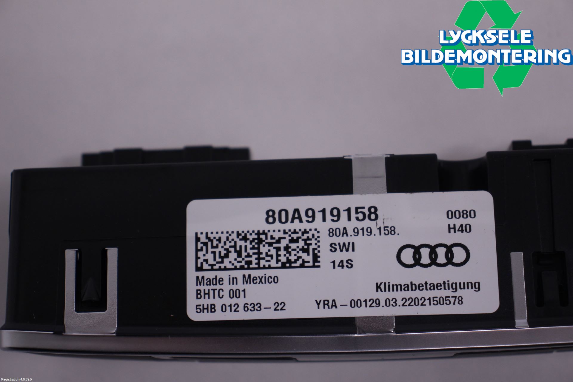 Audi Q5/SQ5 17- Ac Styrenhet Ac Manöveren