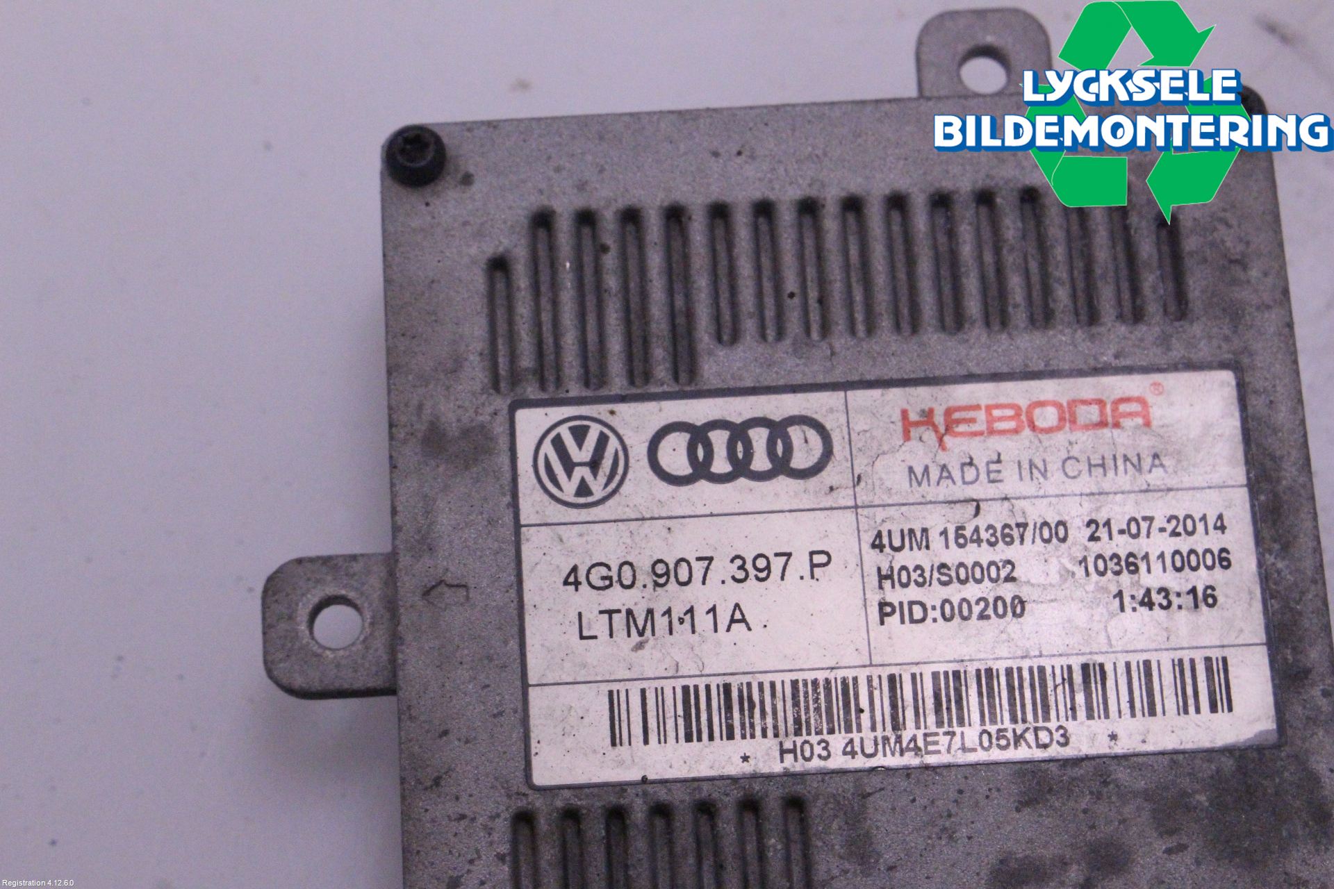 Audi A6 ALLROAD 12-18 Styrenhet Strålkastare