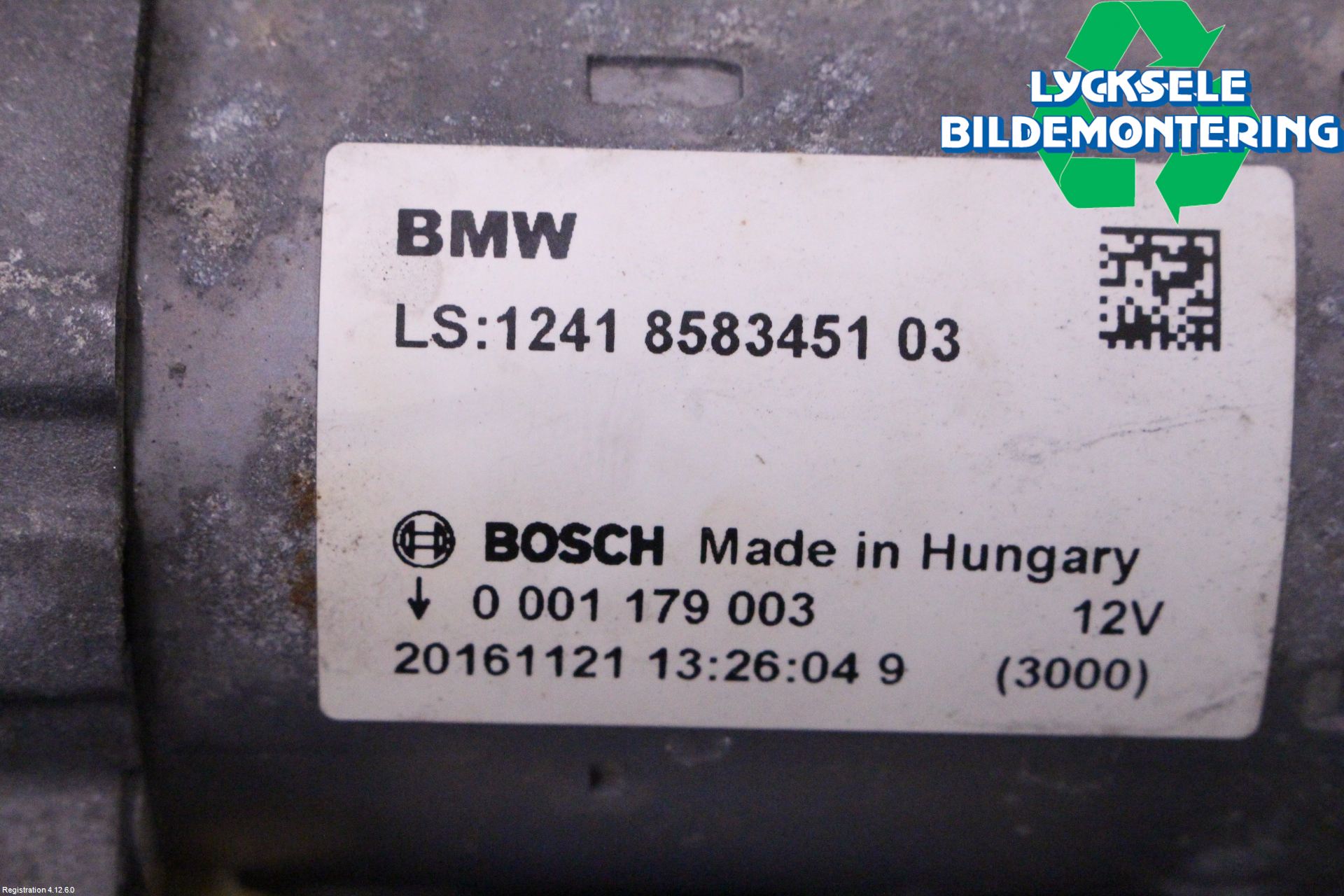 BMW 1 F20/F21 11-19 Startmotor Diesel