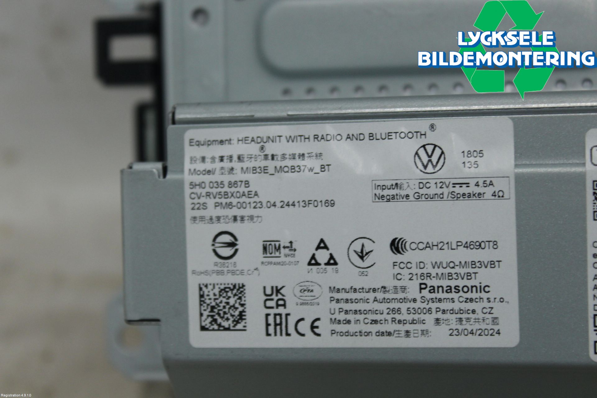 Volkswagen VW CADDY 21- Cd Radio - Multimediapanel