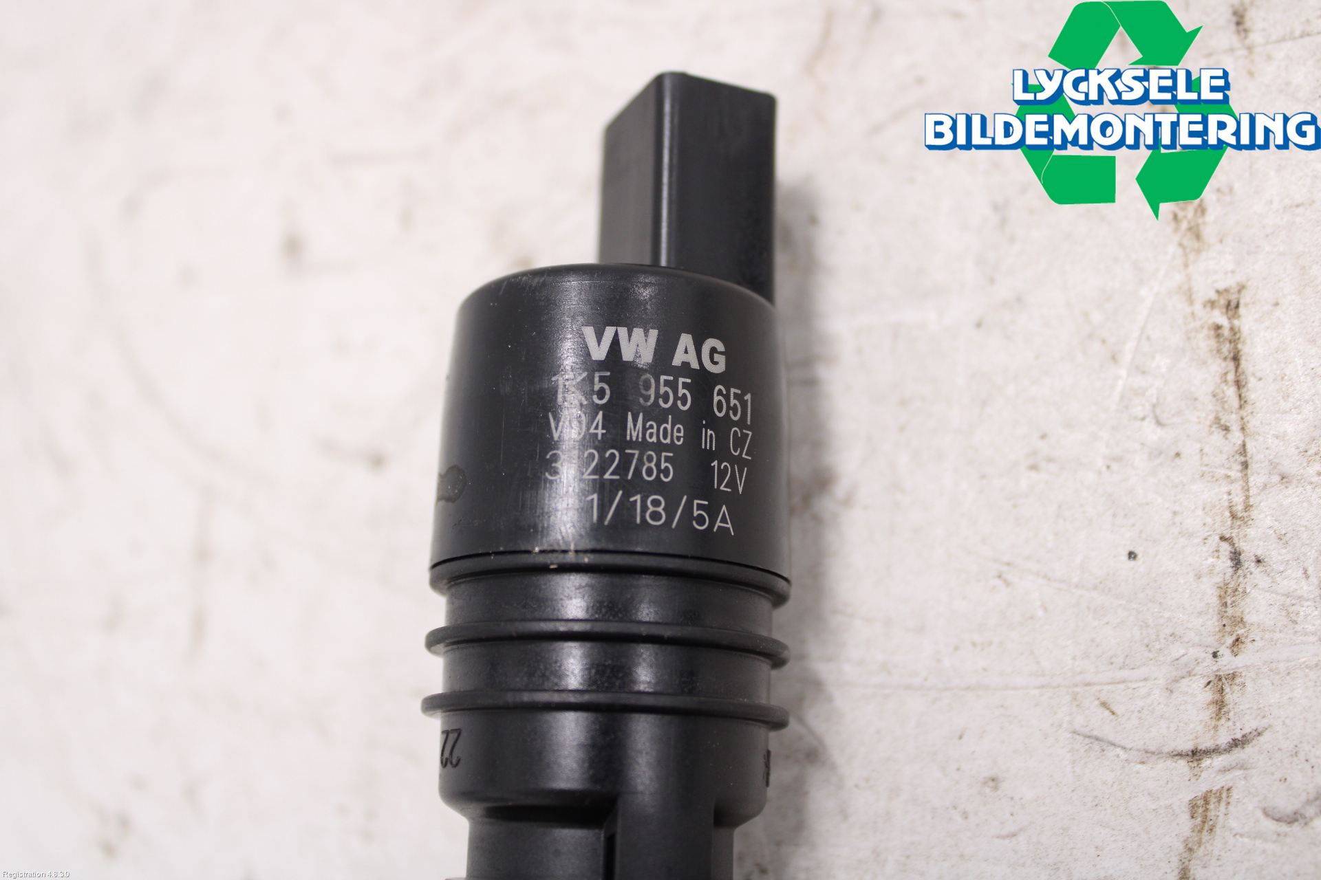 Skoda SUPERB 09-15 Spolarpump Vindruta