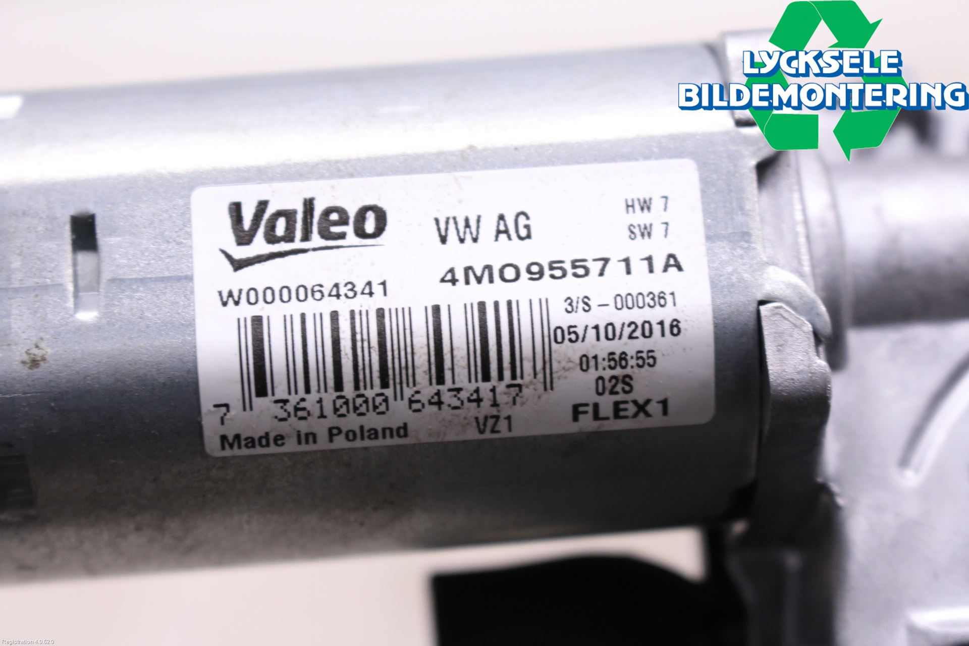 Audi A4/S4 B9 16-19 Torkarmotor Baklucka