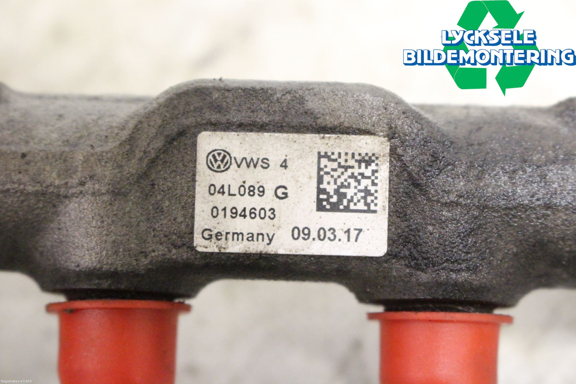 Volkswagen VW CADDY 16-20 Inj. Fuelrail