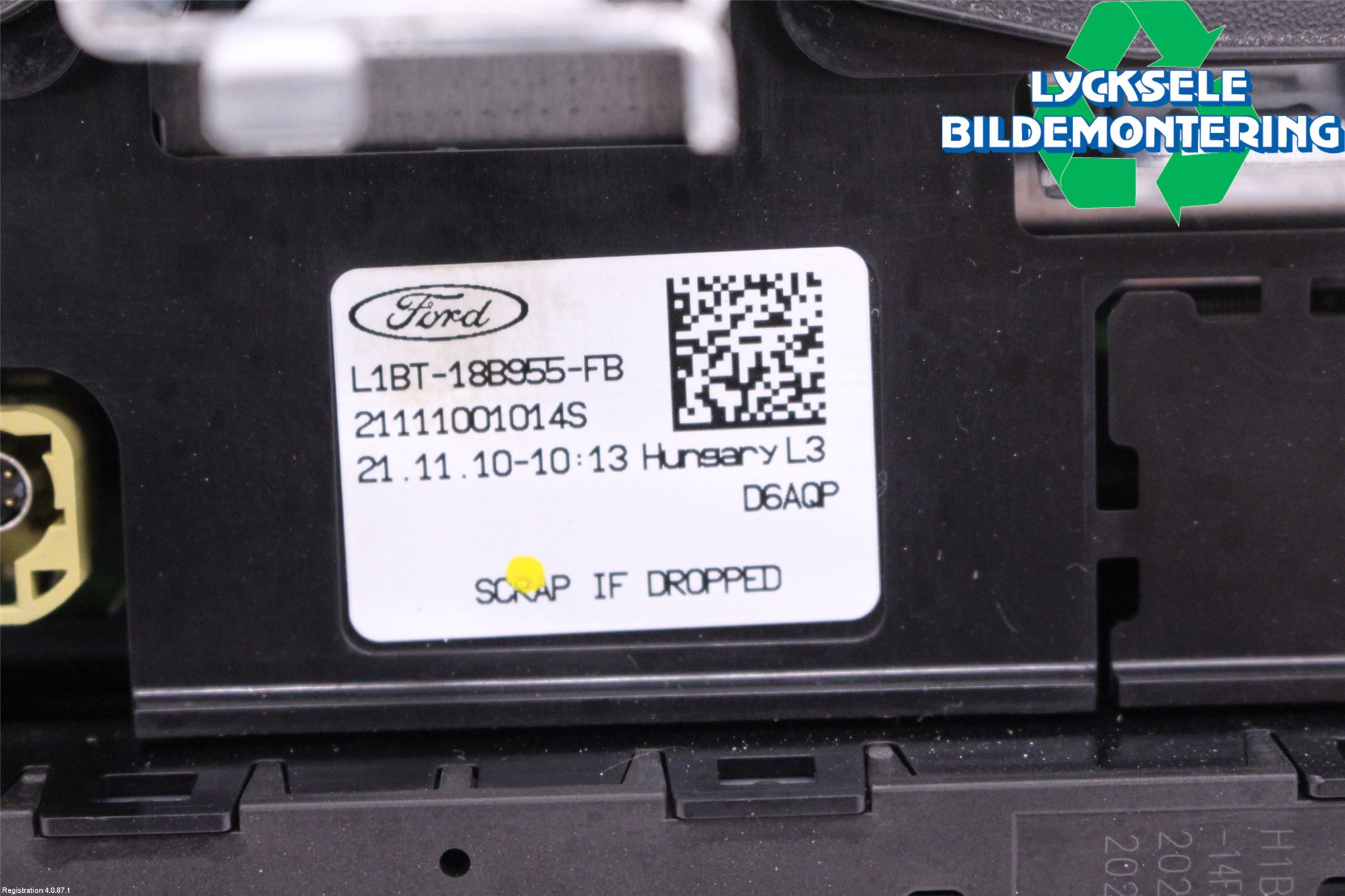 Ford TRANSIT/TOURNEO CUSTOM 13-24 Multifunktionsdisplay