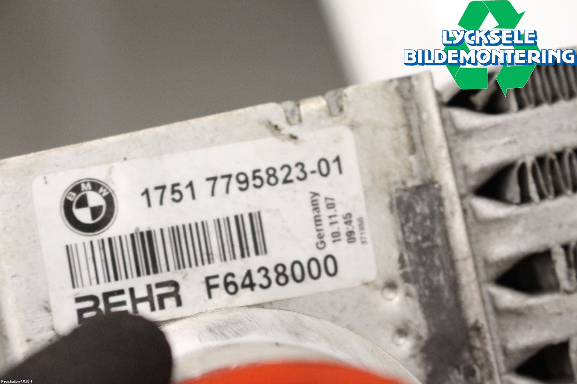 BMW 5 E60/61 Sed/Tou 02-10 Laddluft-Intercooler Kyl